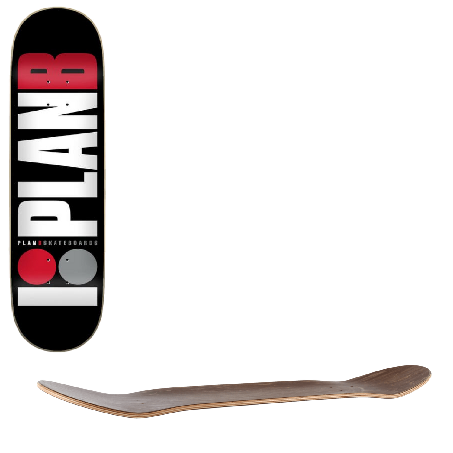 Plan B Team Skateboard Deck - Red 7.75''