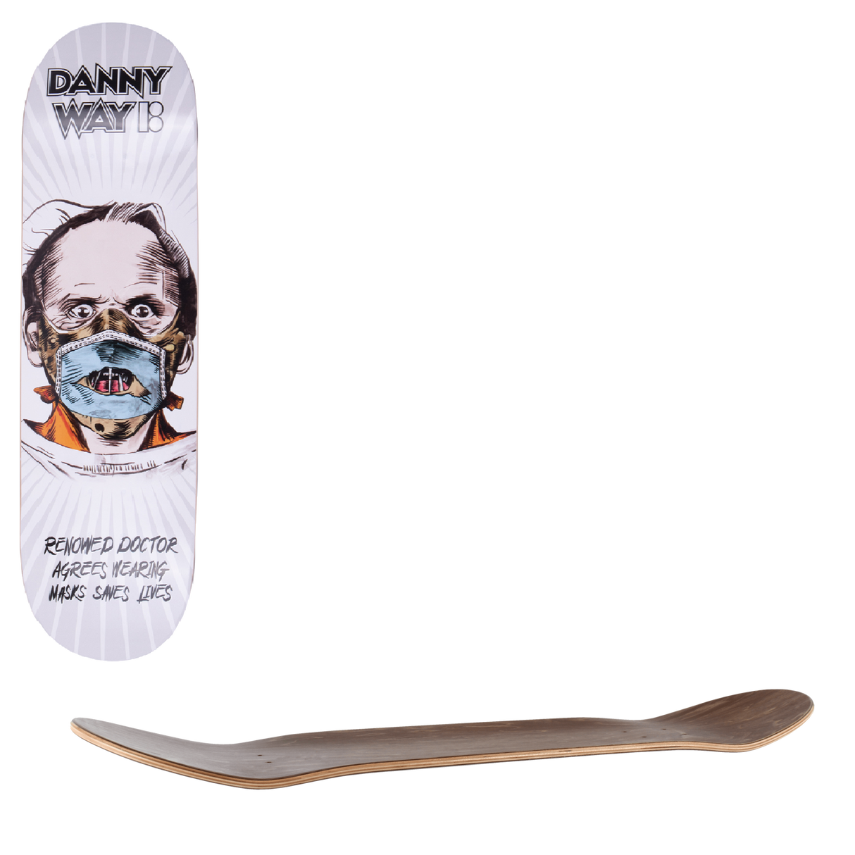 Plan B Mask Skateboard Deck - Way 8.5"