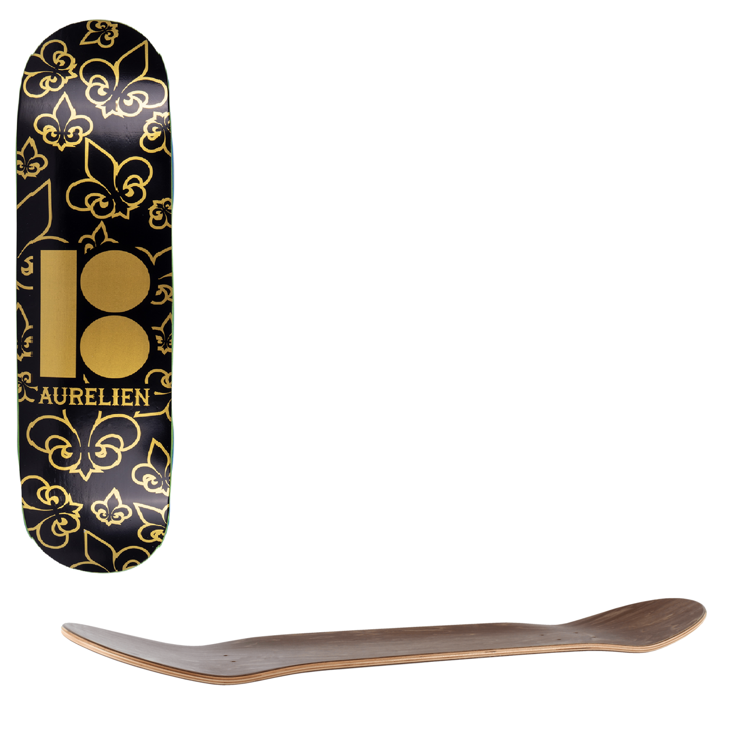 Plan B Symbols Skateboard Deck - Giraud Fleur De Lis 8"