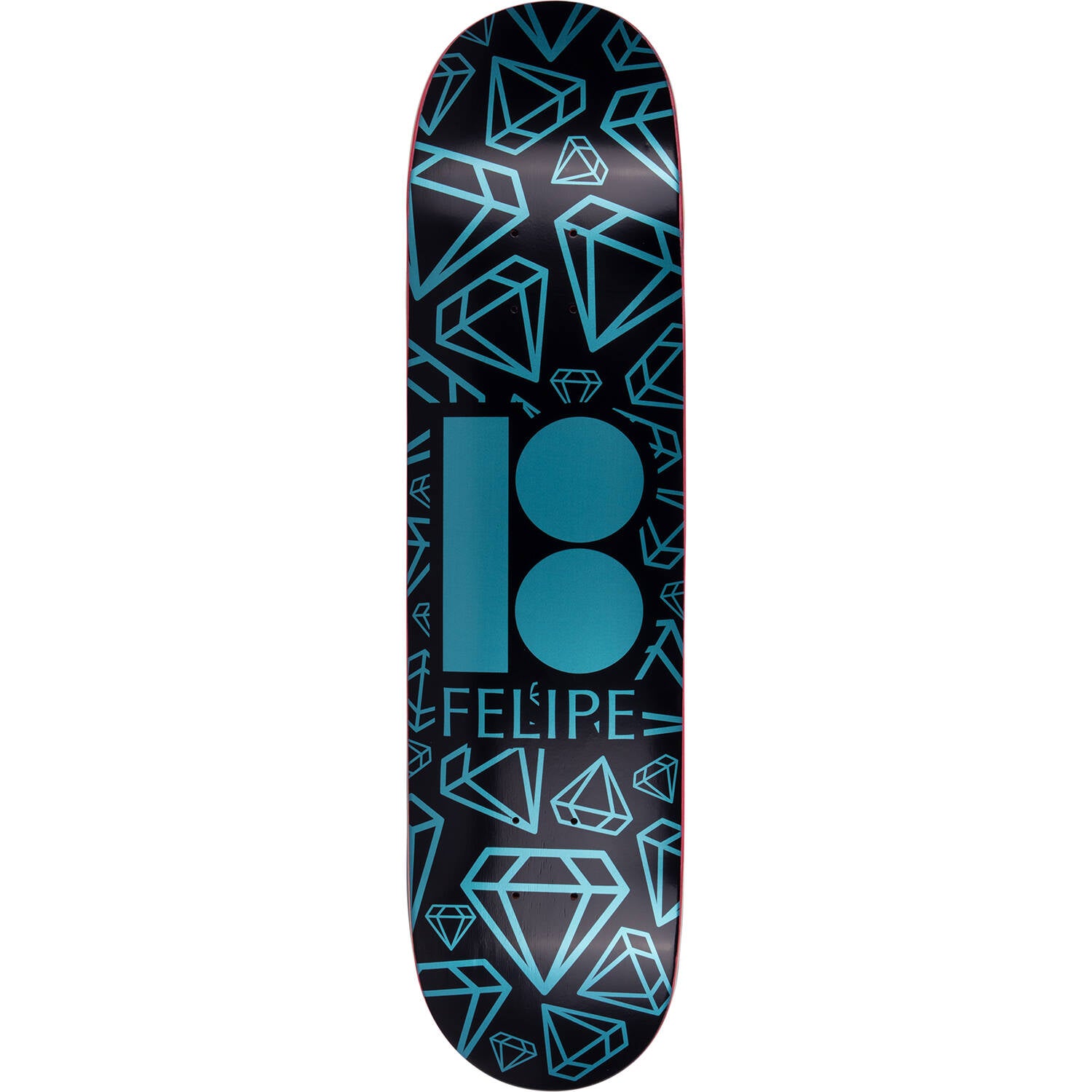 Plan B Symbols Skateboard Deck - Gustavo Diamonds 7.87"