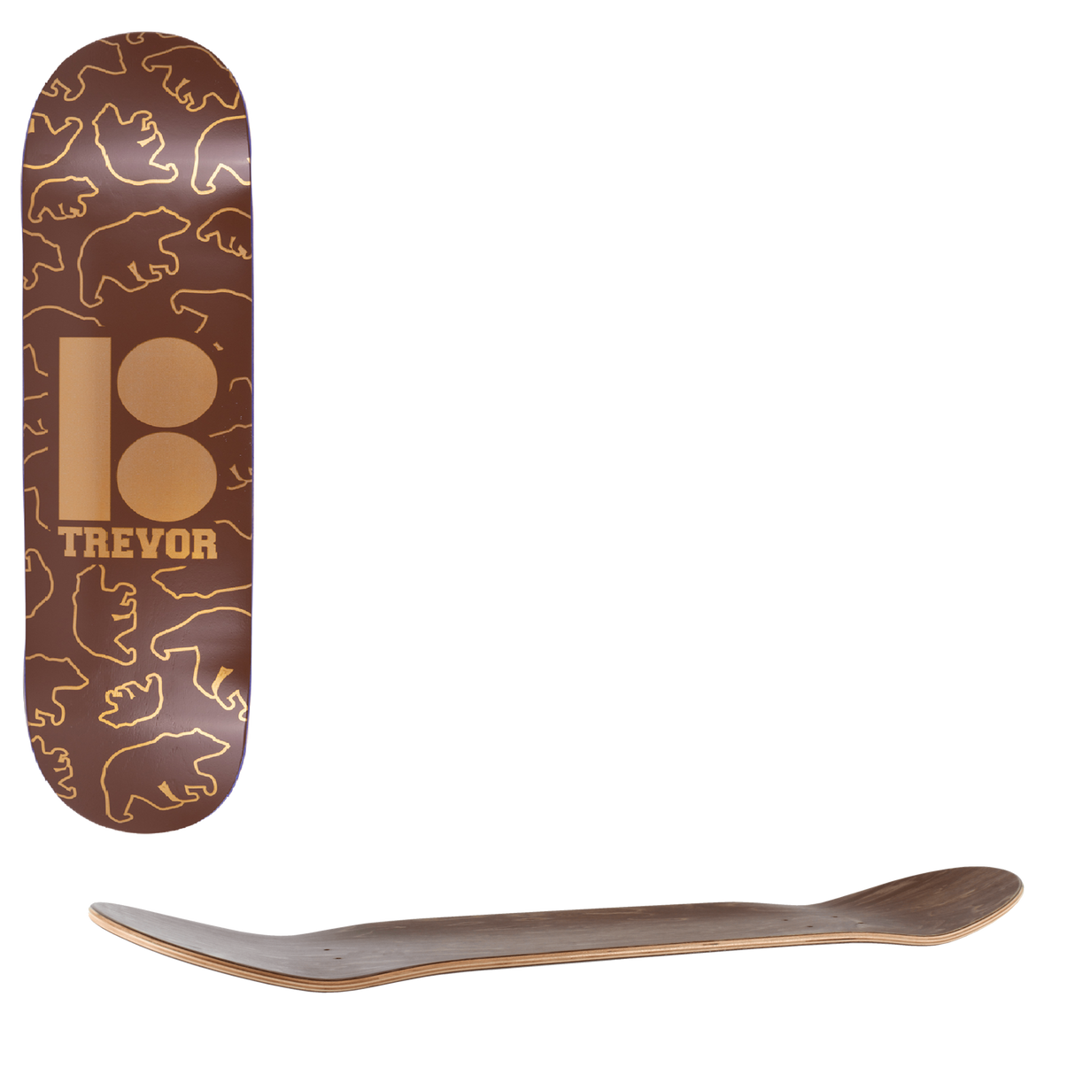 Plan B Symbols Skateboard Deck - Trevor Bears 8.25"