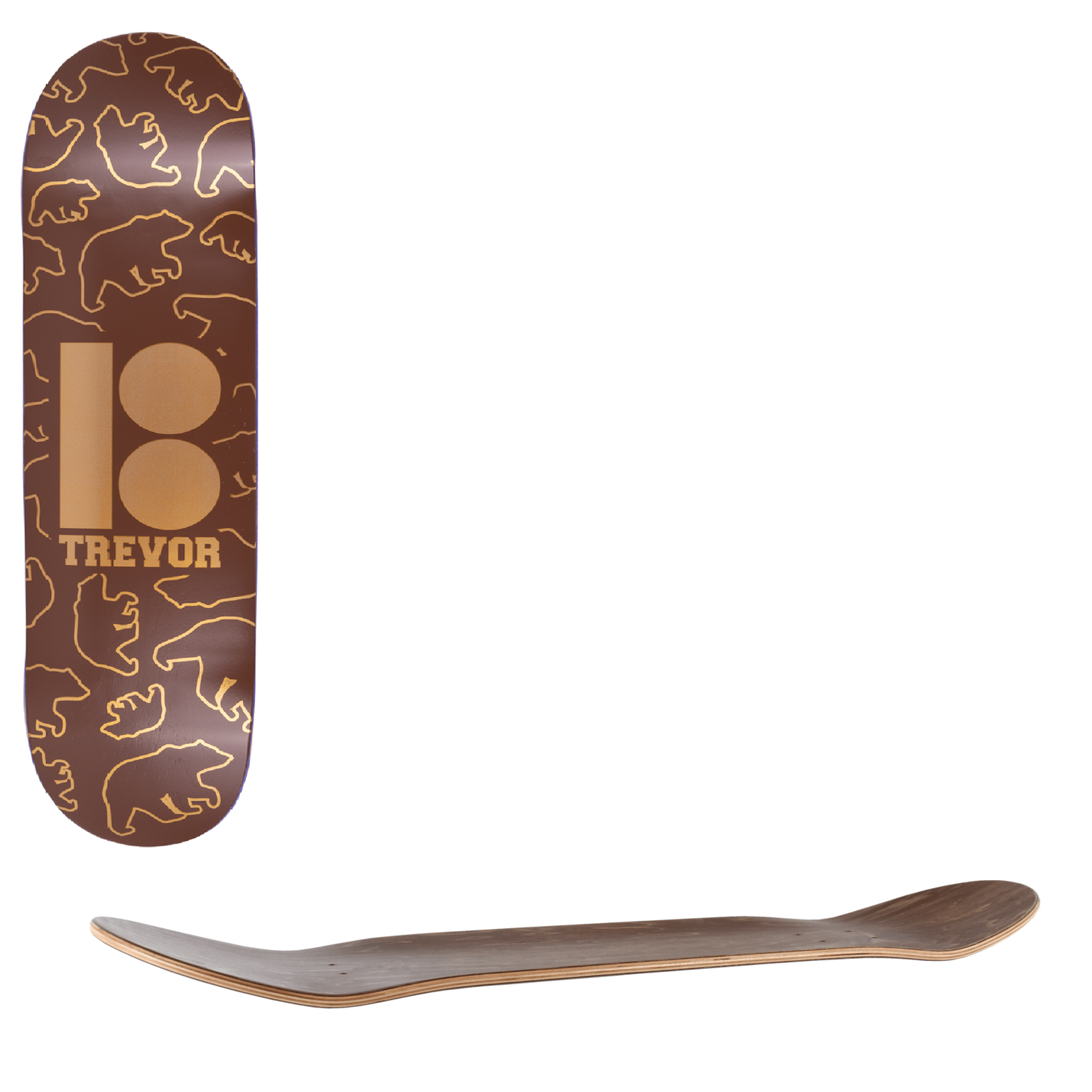 Plan B Symbols Skateboard Deck - Trevor Bears 8.25"