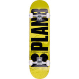 Plan B Team Original Complete Skateboard - Metallic Black 8"