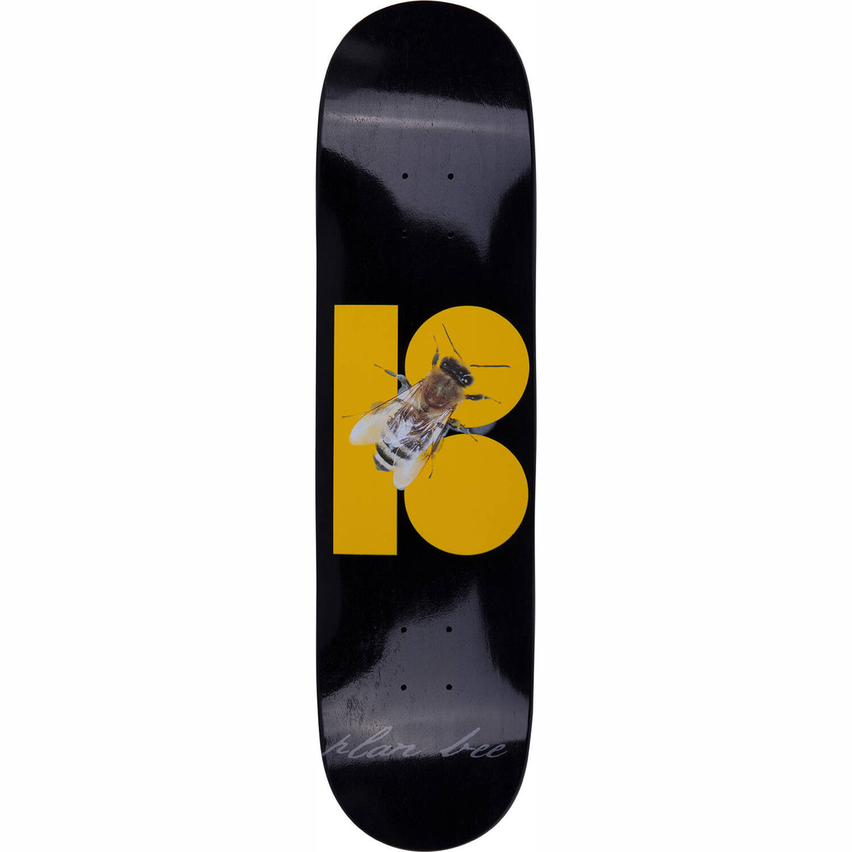 Plan B Bumble Skateboard Deck - Black 8"