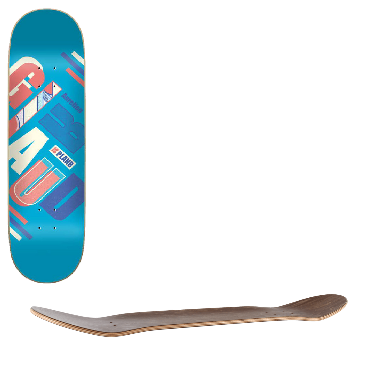Plan B Diagonals Skateboard Deck - Giraud 8"