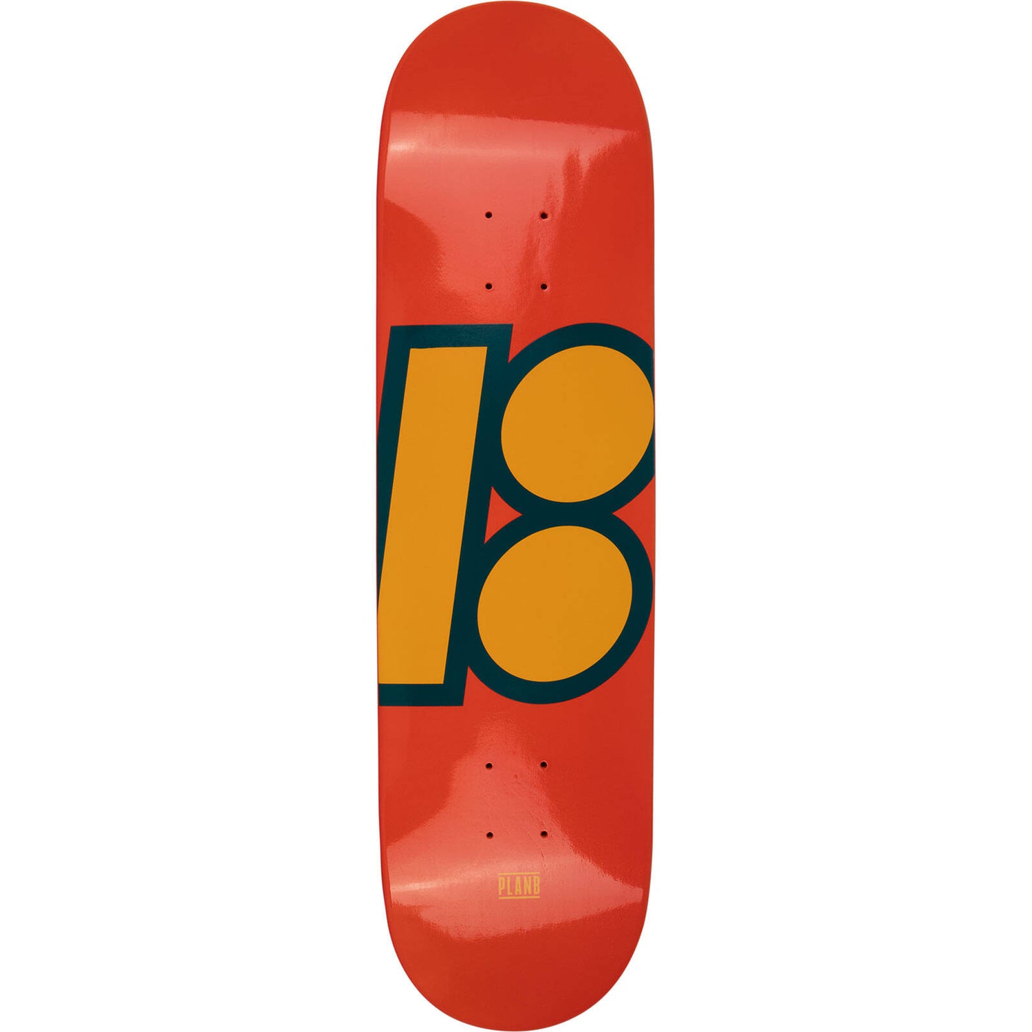 Plan B Full Dipper Shifted Skateboard Deck - Orange 8.375"