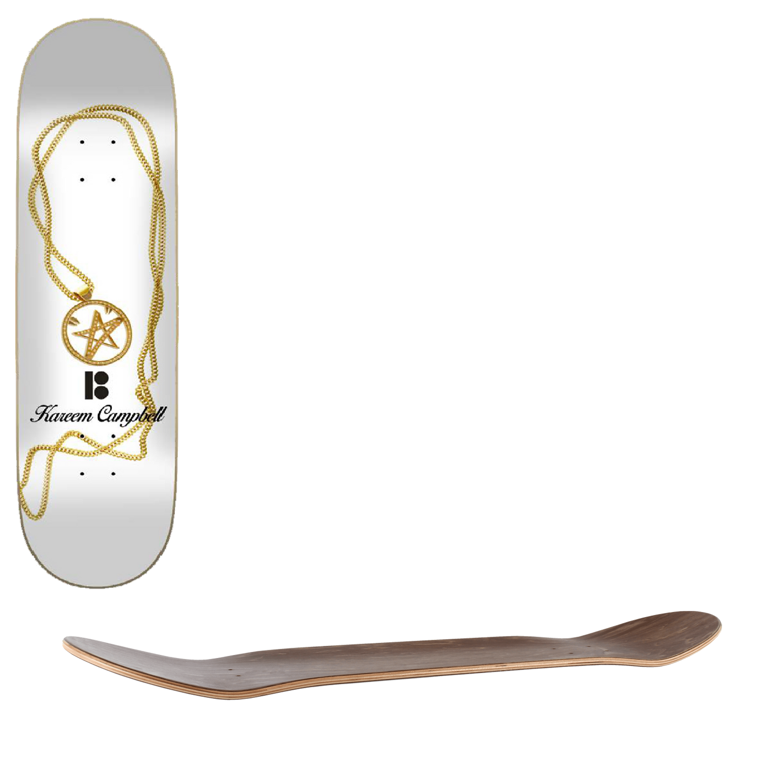 Plan B Gold Skateboard Deck - Campbell 8"