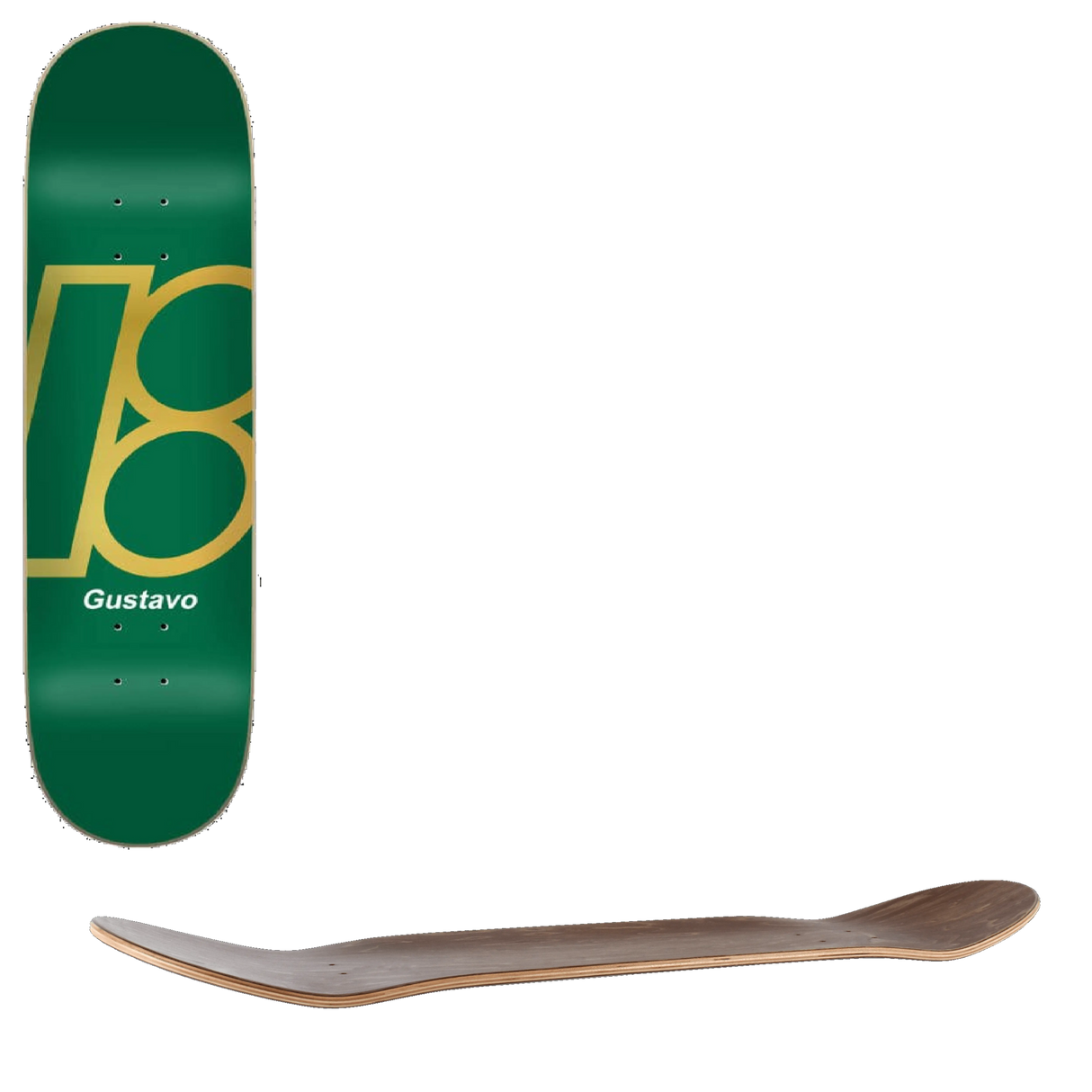 Plan B Team Foil Skateboard Deck - Gustavo 7.75''