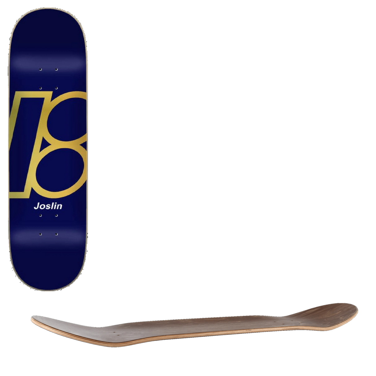 Plan B Team Foil Skateboard Deck - Joslin 8.5''