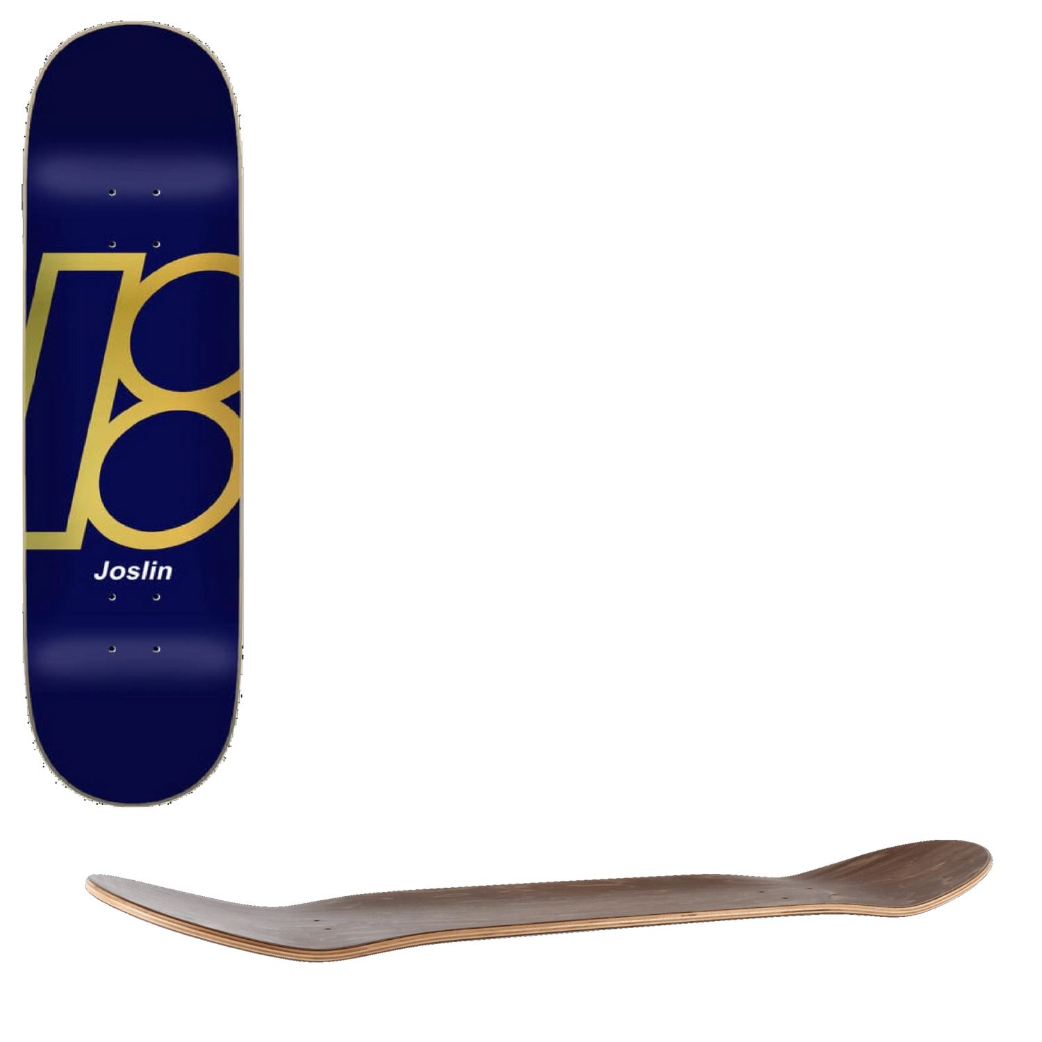 Plan B Team Foil Skateboard Deck - Joslin 8.5''