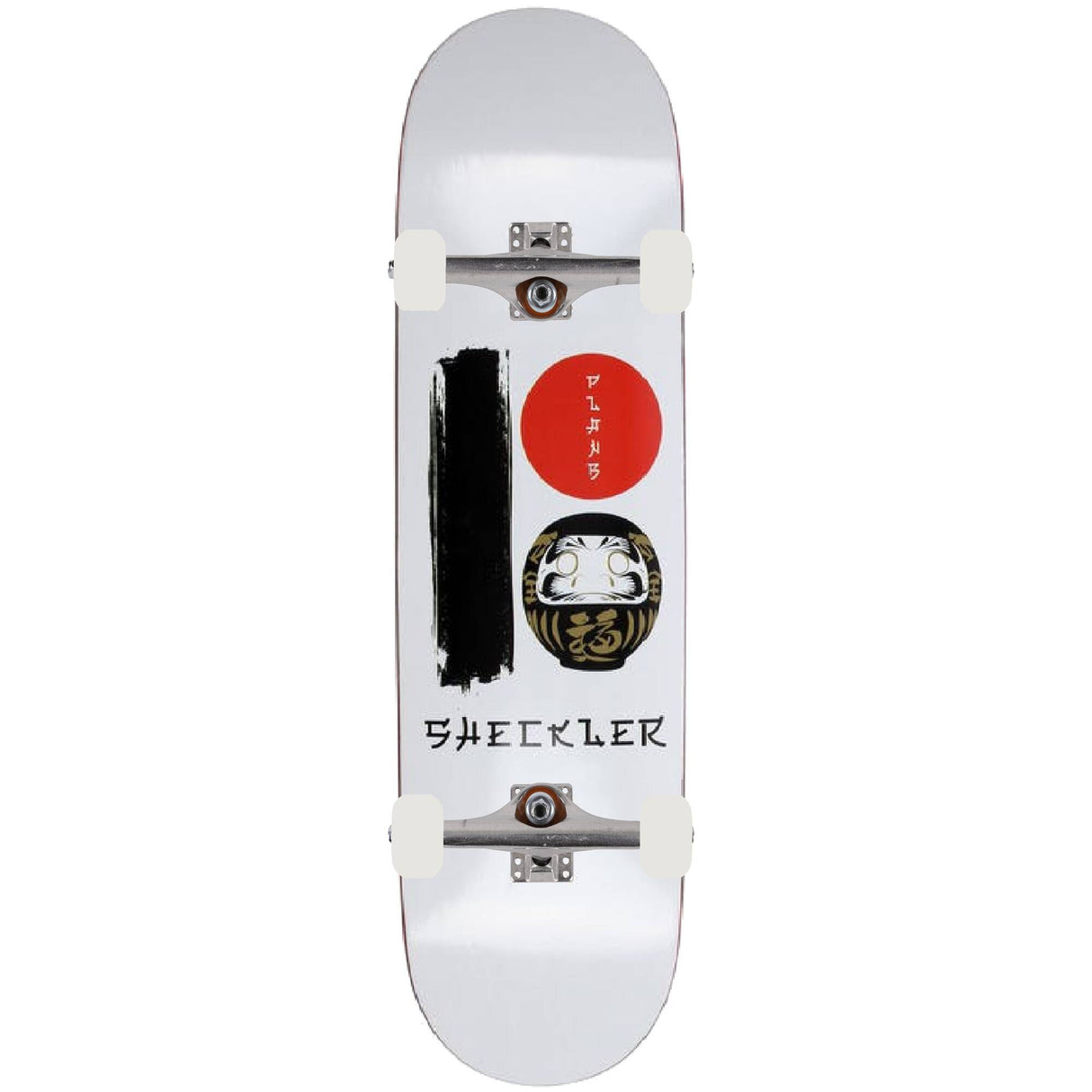 Plan B Ichiban Sheckler Custom Skateboard - White 8.5''