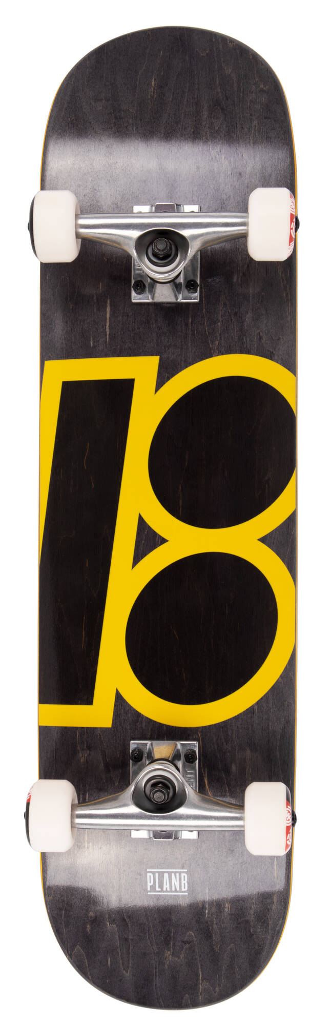Plan B Team Classic Stained Custom Skateboard - Multi 8"