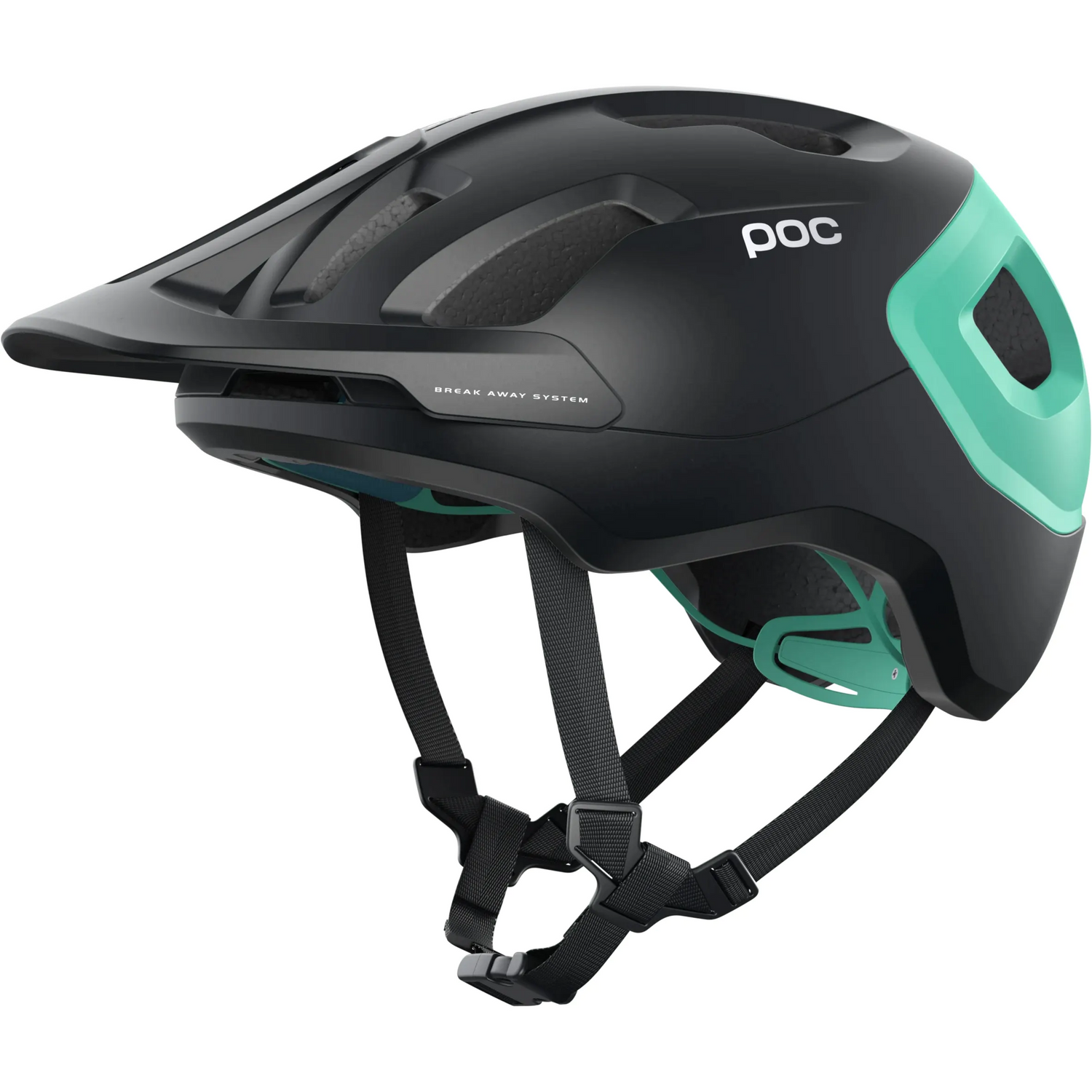 POC Axion SPIN Helmet - Uranium Black/Fluorite Green Matte