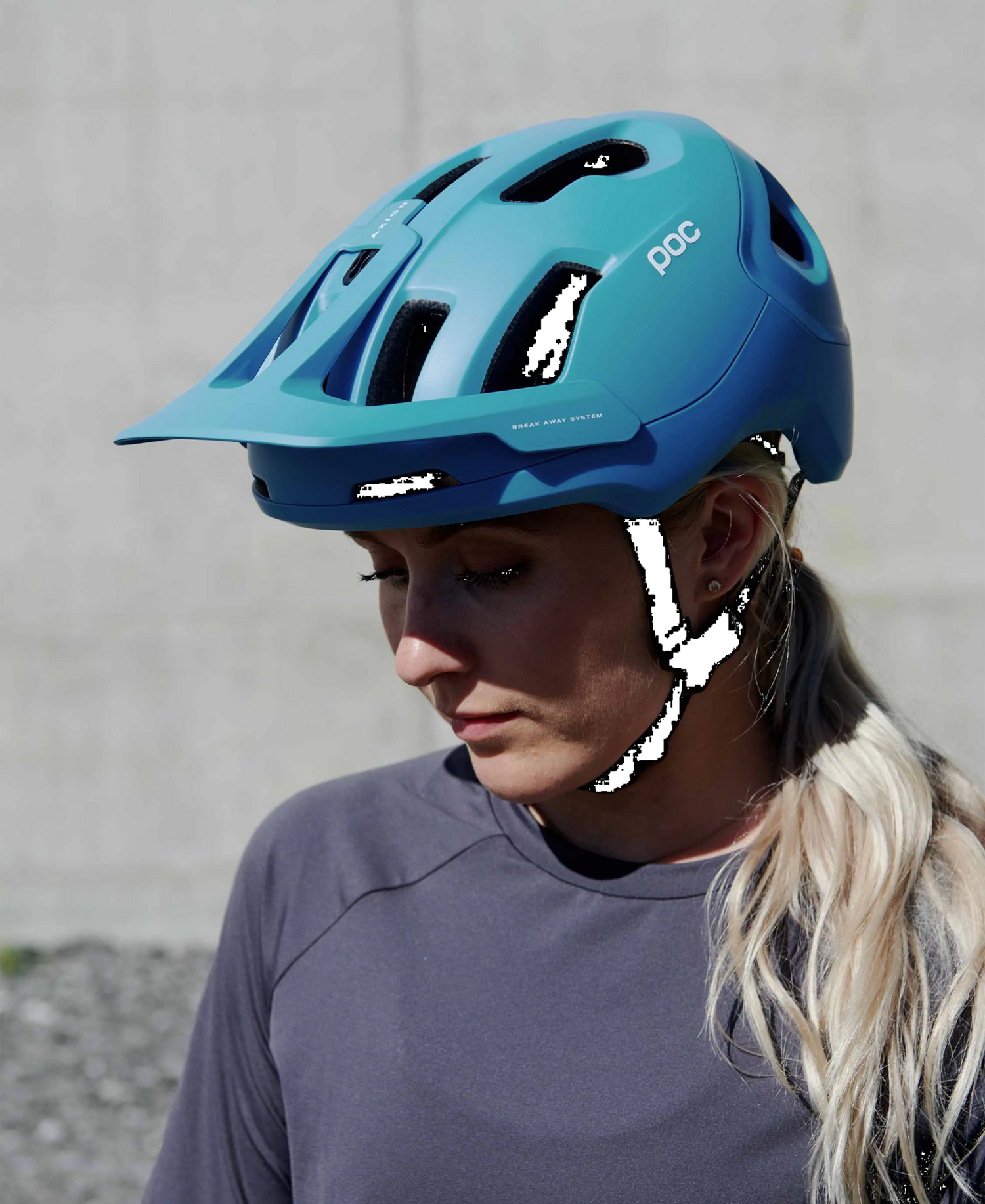 POC Axion SPIN Helmet - Basalt Blue Matte