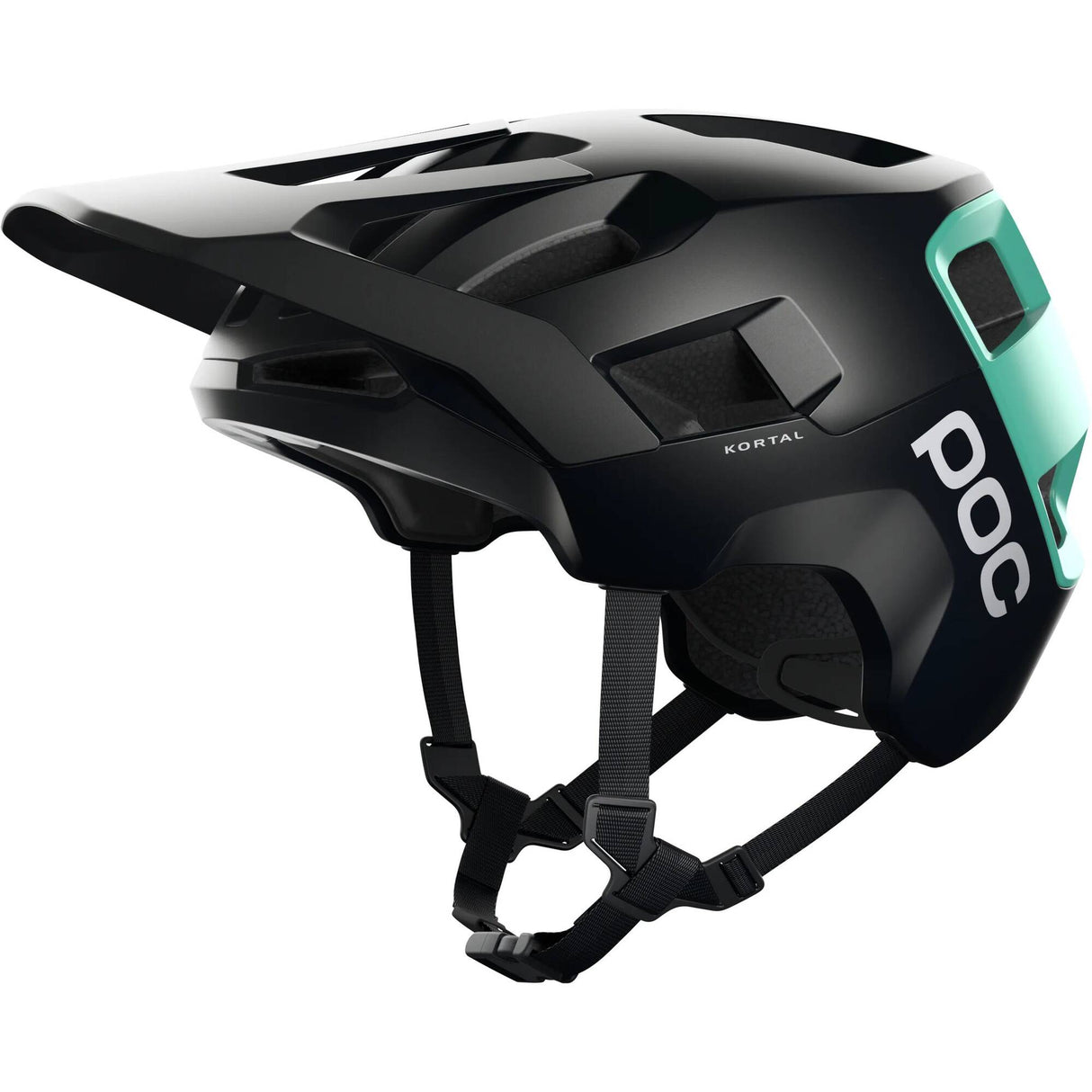 POC Kortal Helmet - Uranium Black/Fluorite Green Matte M/LG