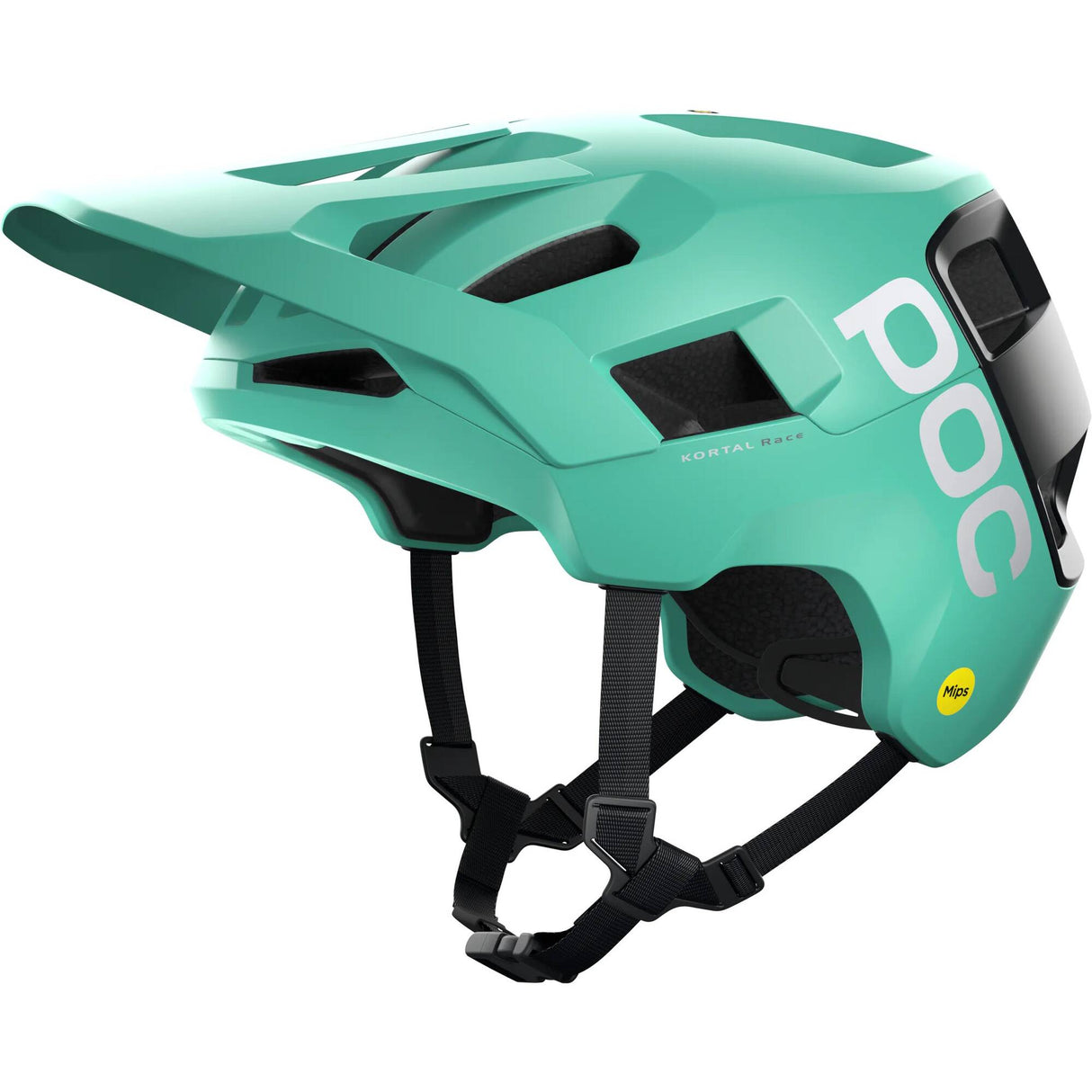POC Kortal Race MIPS Helmet - Fluorite Green/Uranium Black Matte M/LG