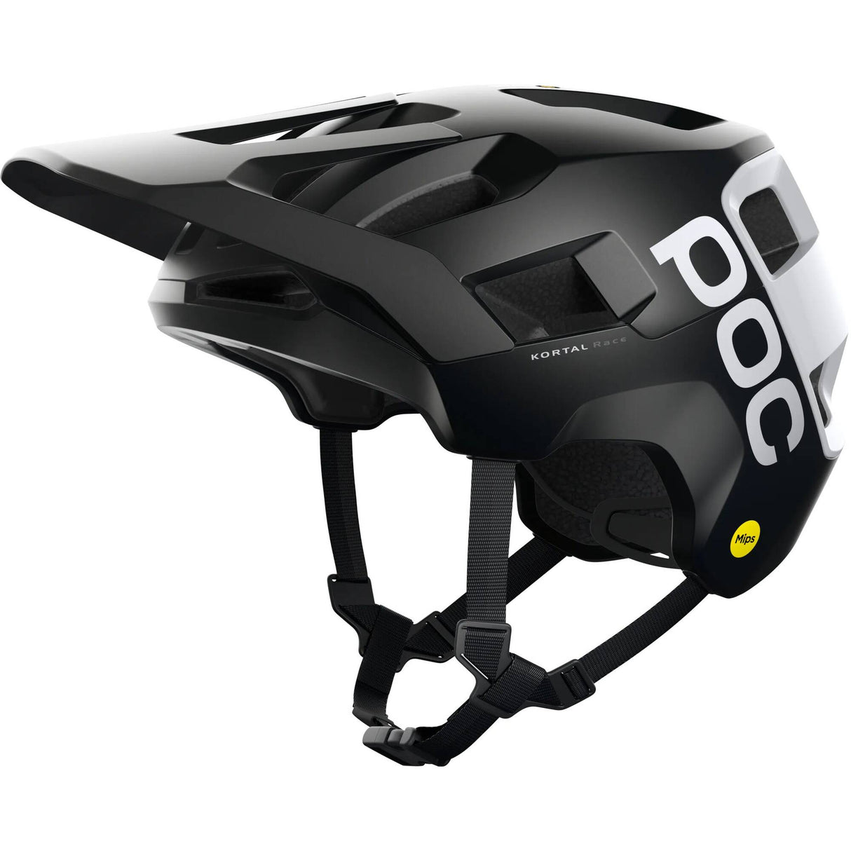 POC Kortal Race MIPS Helmet - Uranium Black/Hydrogen White Matte
