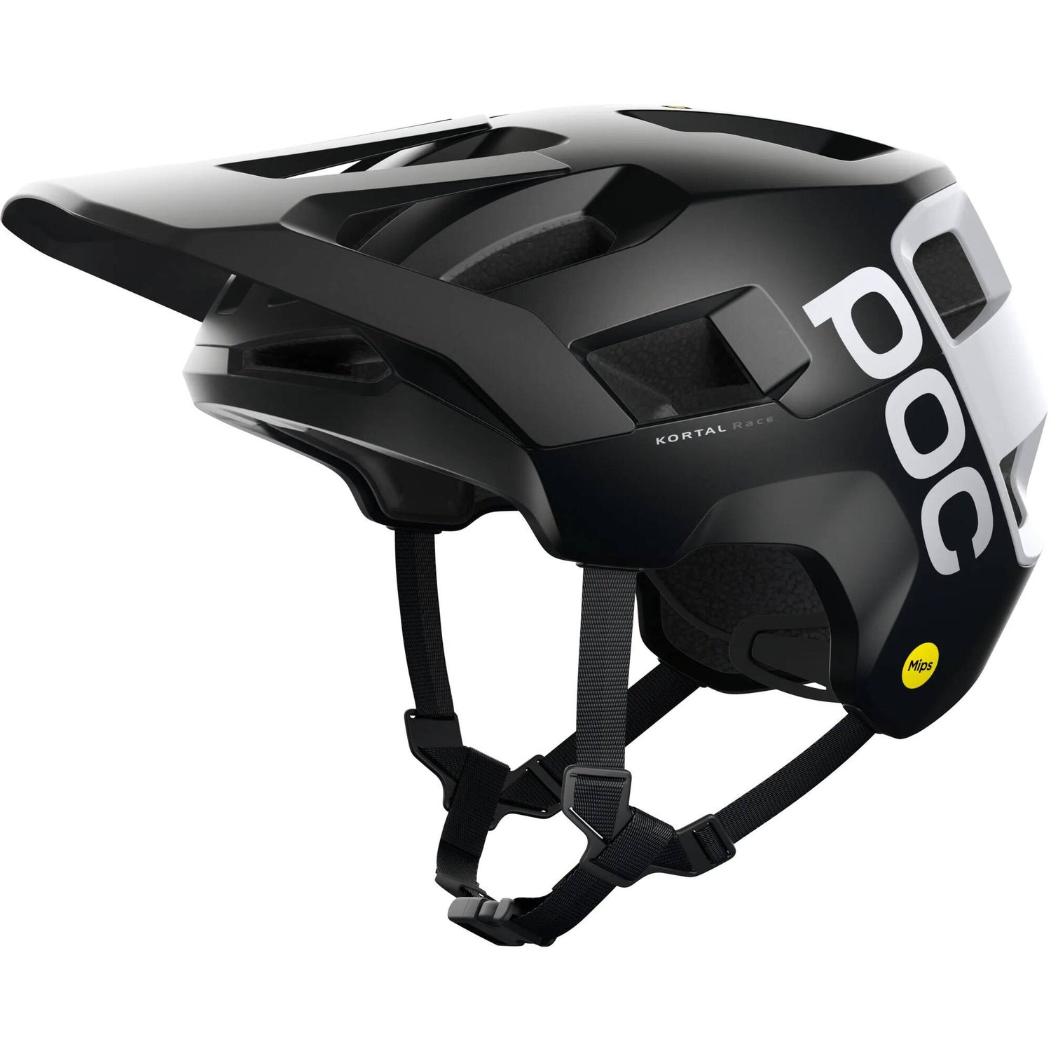 POC Kortal Race MIPS Helmet - Uranium Black/Hydrogen White Matte