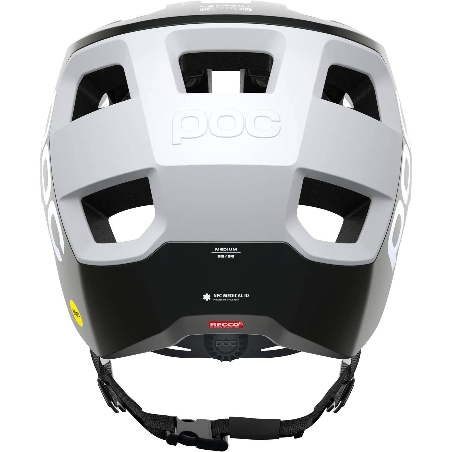 POC Kortal Race MIPS Helmet - Uranium Black/Hydrogen White Matte