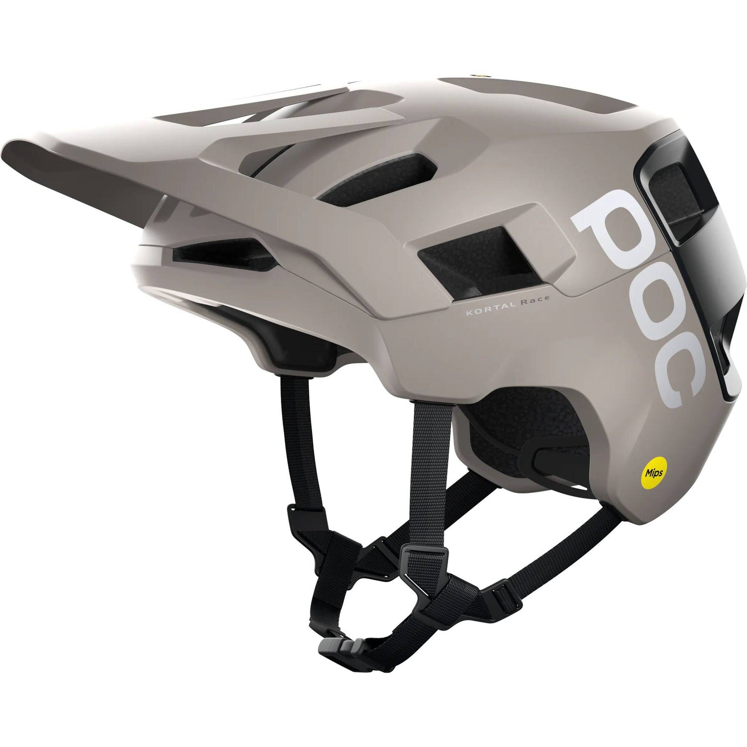 POC Kortal Race MIPS Helmet - Moonstone Grey/Uranium Black Matte
