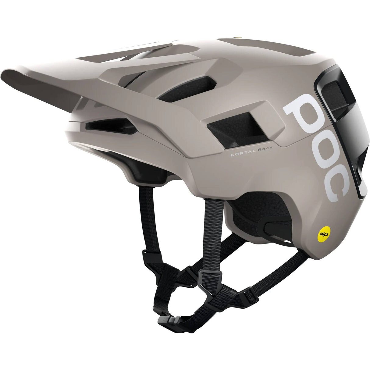 POC Kortal Race MIPS Helmet - Moonstone Grey/Uranium Black Matte M/LG