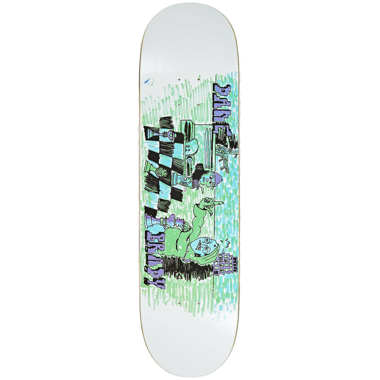 Polar Dane Brady Checkmate Skateboard Deck - 8"