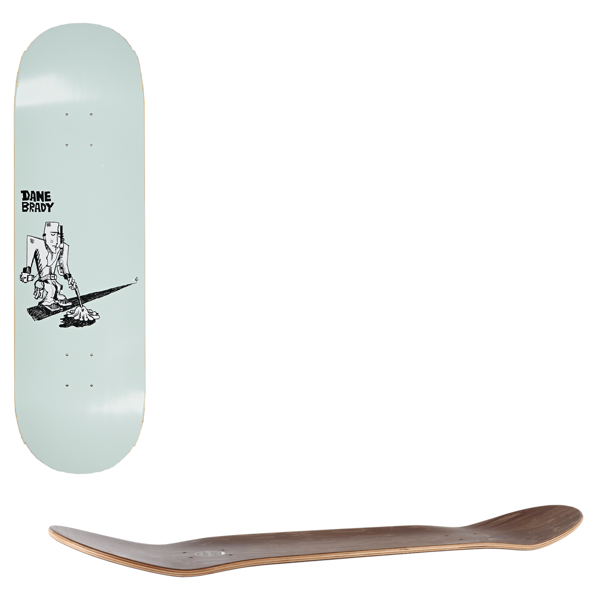 Polar Brady Mopping Skateboard Deck - 8"