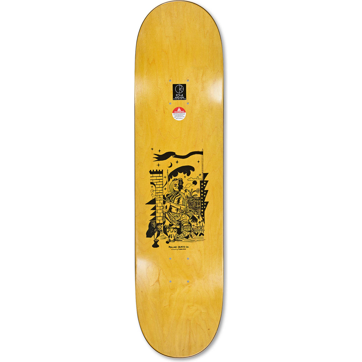 Polar Aaron Herrington Pot Demons Skateboard Deck - White 9"