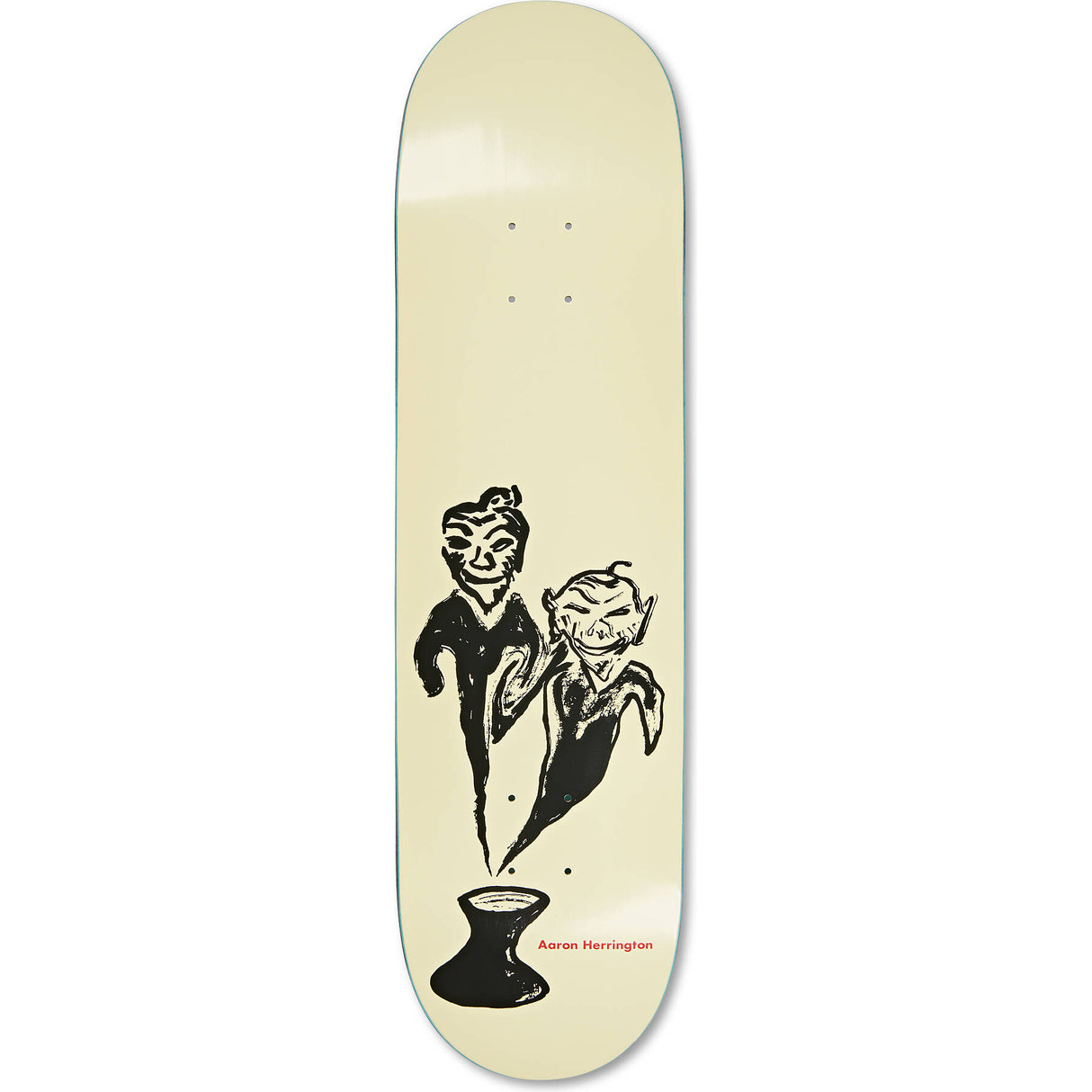 Polar Aaron Herrington Pot Demons Skateboard Deck - Yellow 8.5"