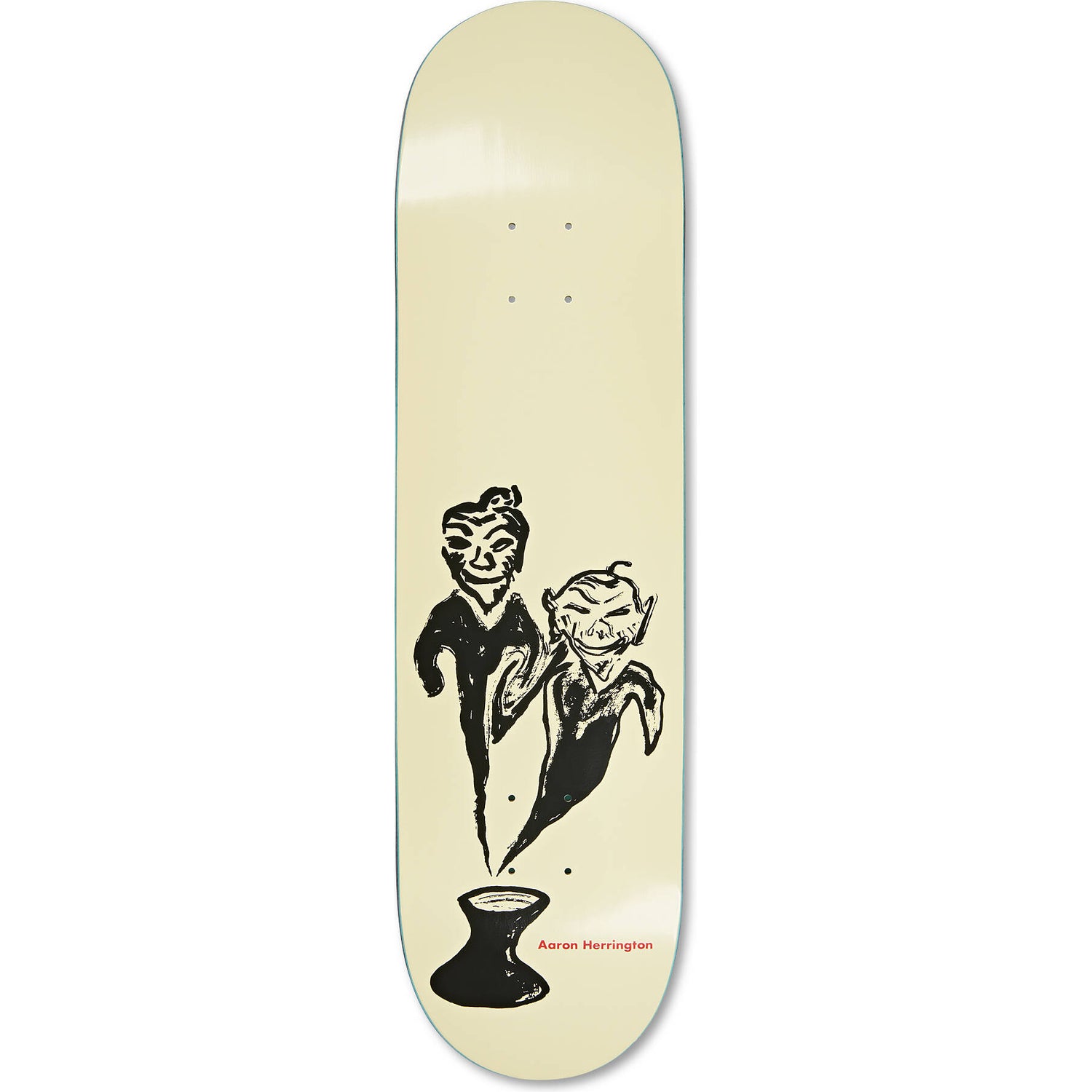Polar Aaron Herrington Pot Demons Skateboard Deck - Yellow 8.5"