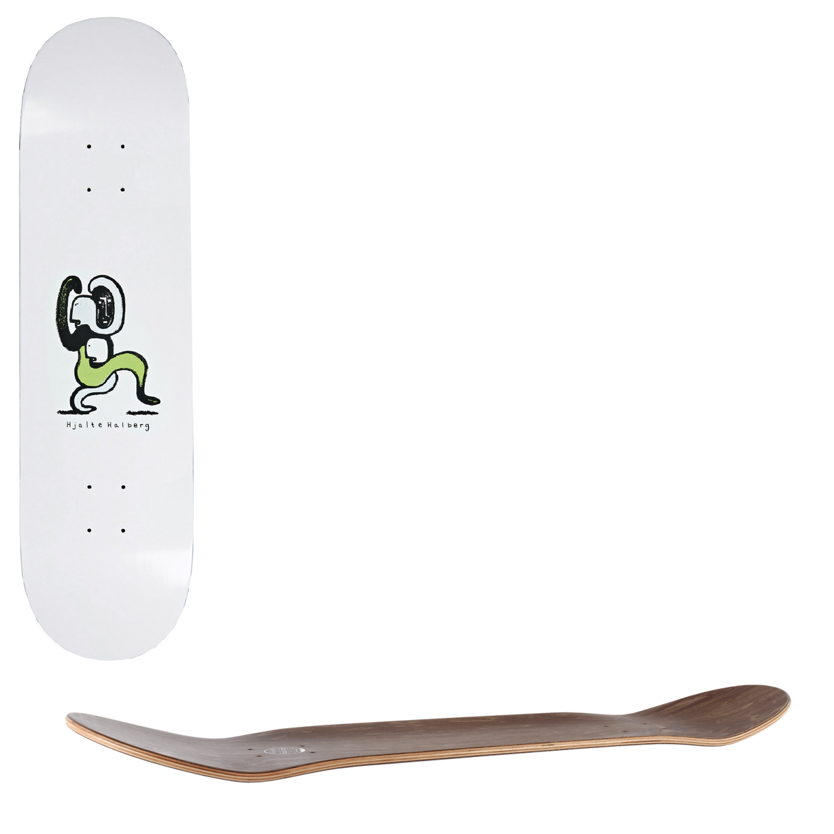 Polar Hjalte Halberg Lurking Skateboard Deck - 7.875"