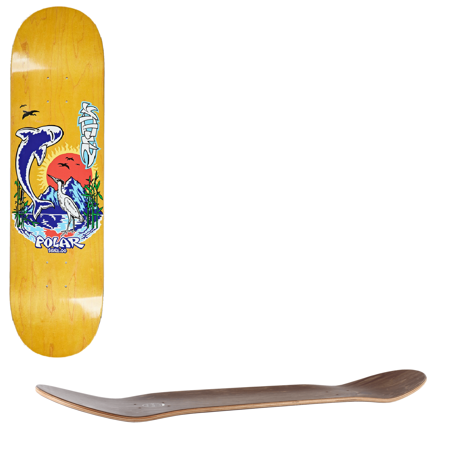 Polar Sanbongi Mt Fuji Skateboard Deck - 8.25"