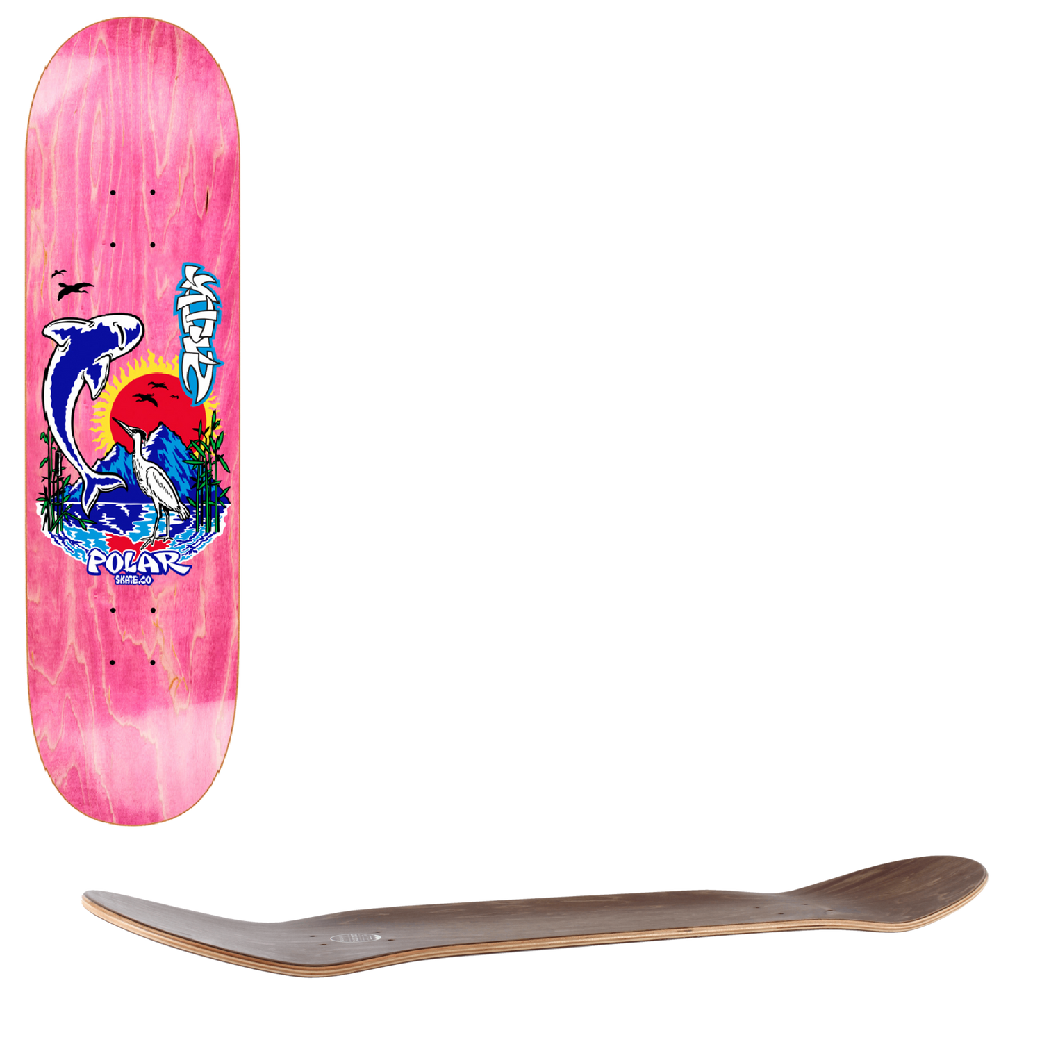 Polar Shin Sanbongi Mt Fuji Skateboard Deck - 8.5"