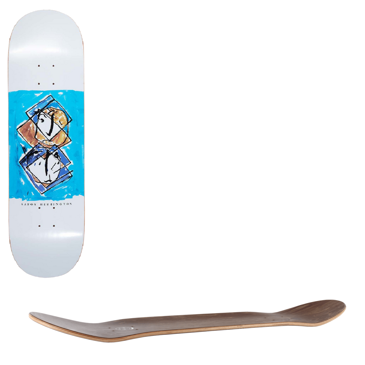Polar Aaron Herrington Twisted Skateboard Deck - 8.25"