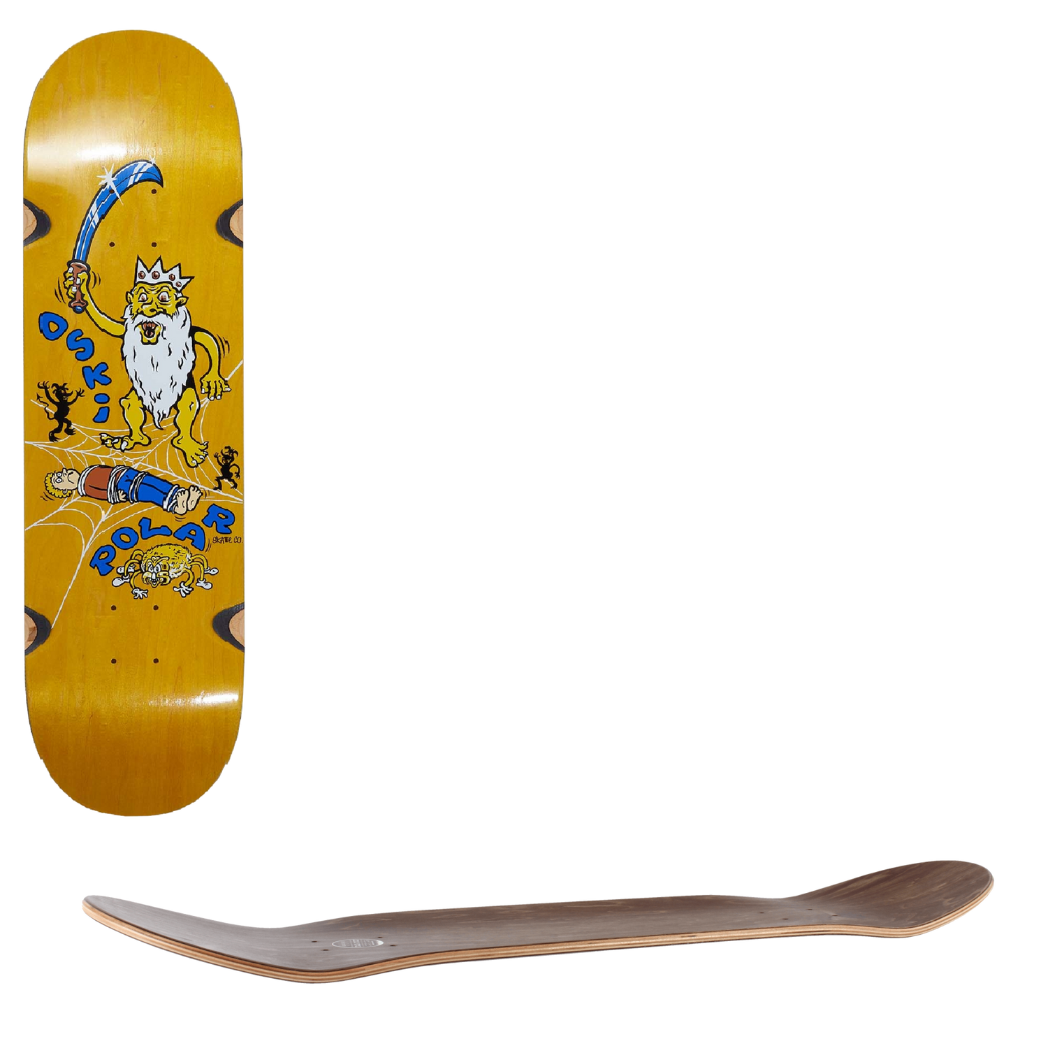 Polar Oskar Rozenberg Spider King Skateboard Deck - 8.5"