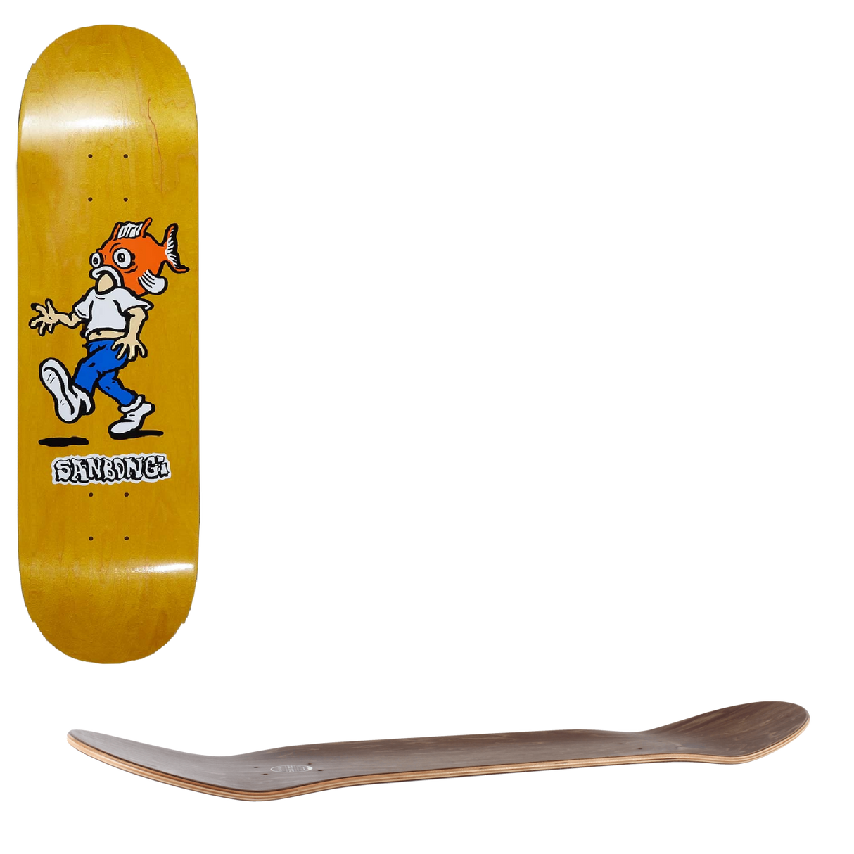 Polar Shin Sanbongi Fish Head Skateboard Deck - 7.875"