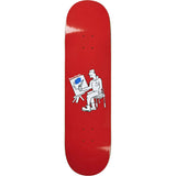 Polar Painter Brady Skateboard Deck - Red 8.0''