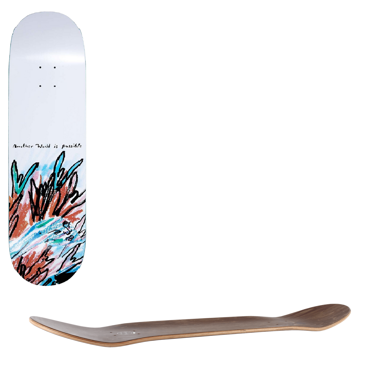 Polar Another World Is Possible Skateboard Deck - 8.375"