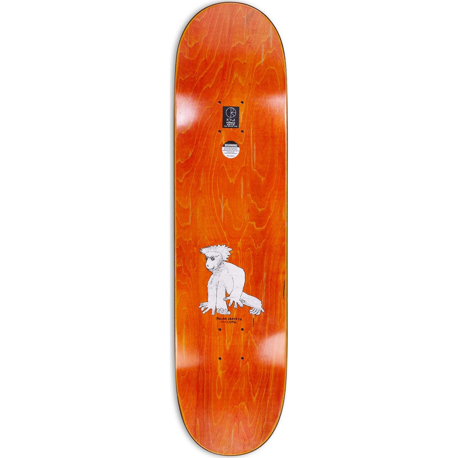 Polar Gorilla King Skateboard Deck - Oskar Rozenberg 8"