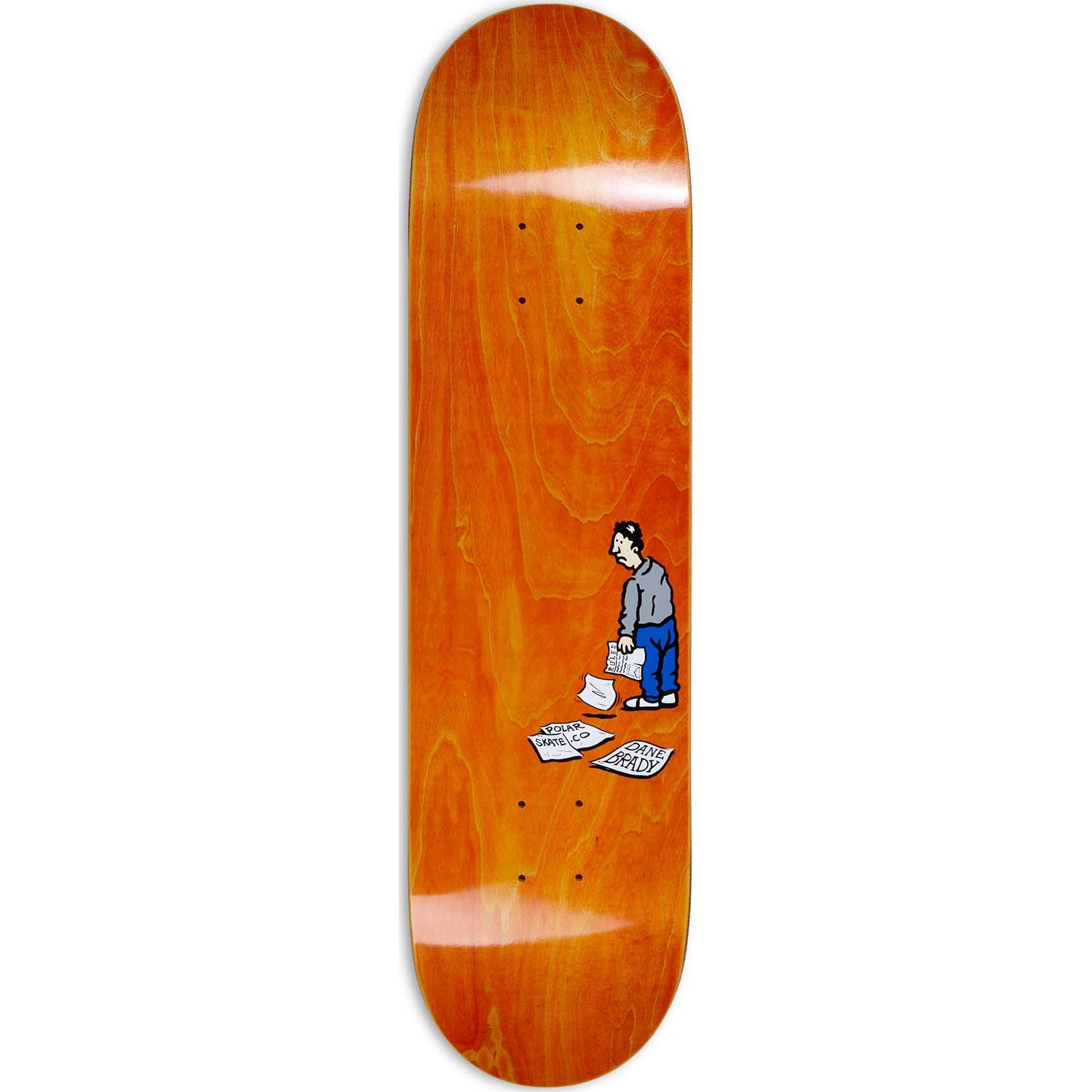 Polar News Paper Skateboard Deck - Dane Brady 8.125"