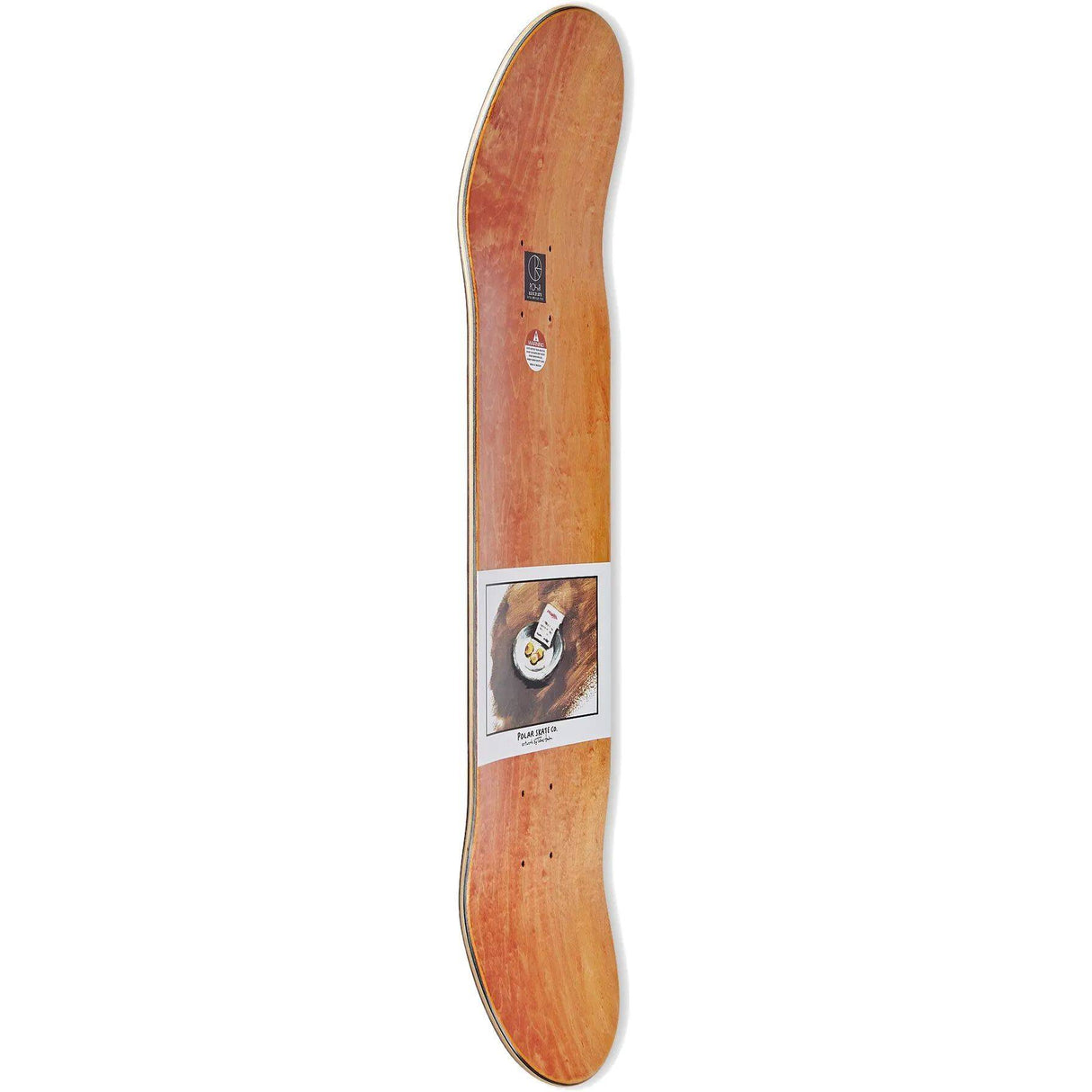 Polar Dane Brady Cimbalino Skateboard Deck - White 8.375''