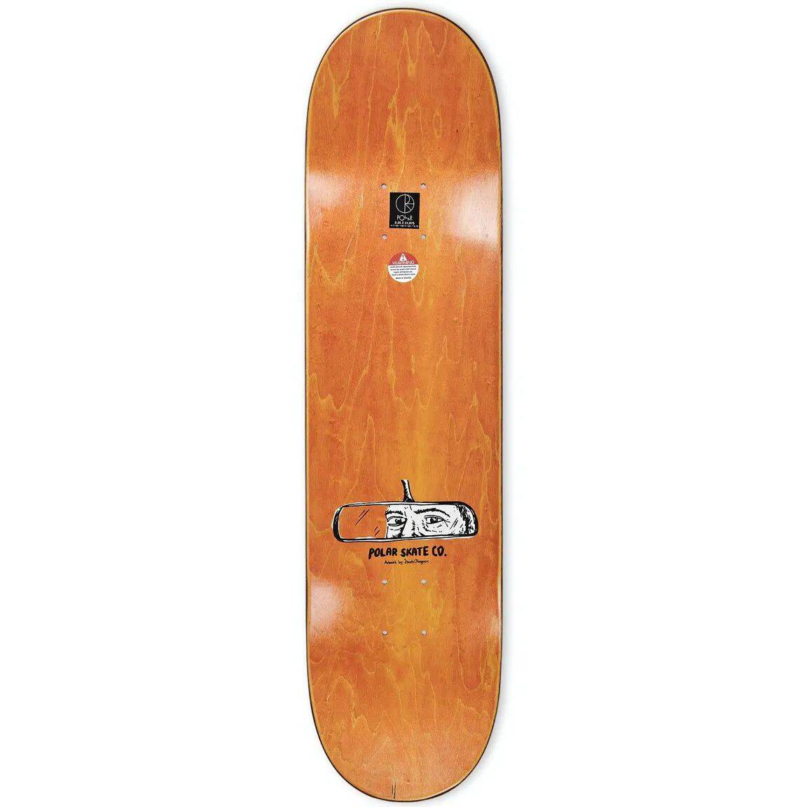 Polar Oskar Rozenberg Driver's License Skateboard Deck - Grey 8.25''