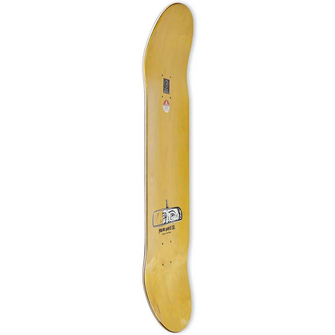 Polar Oskar Rozenberg Driver's License Skateboard Deck - Yellow 8.625''