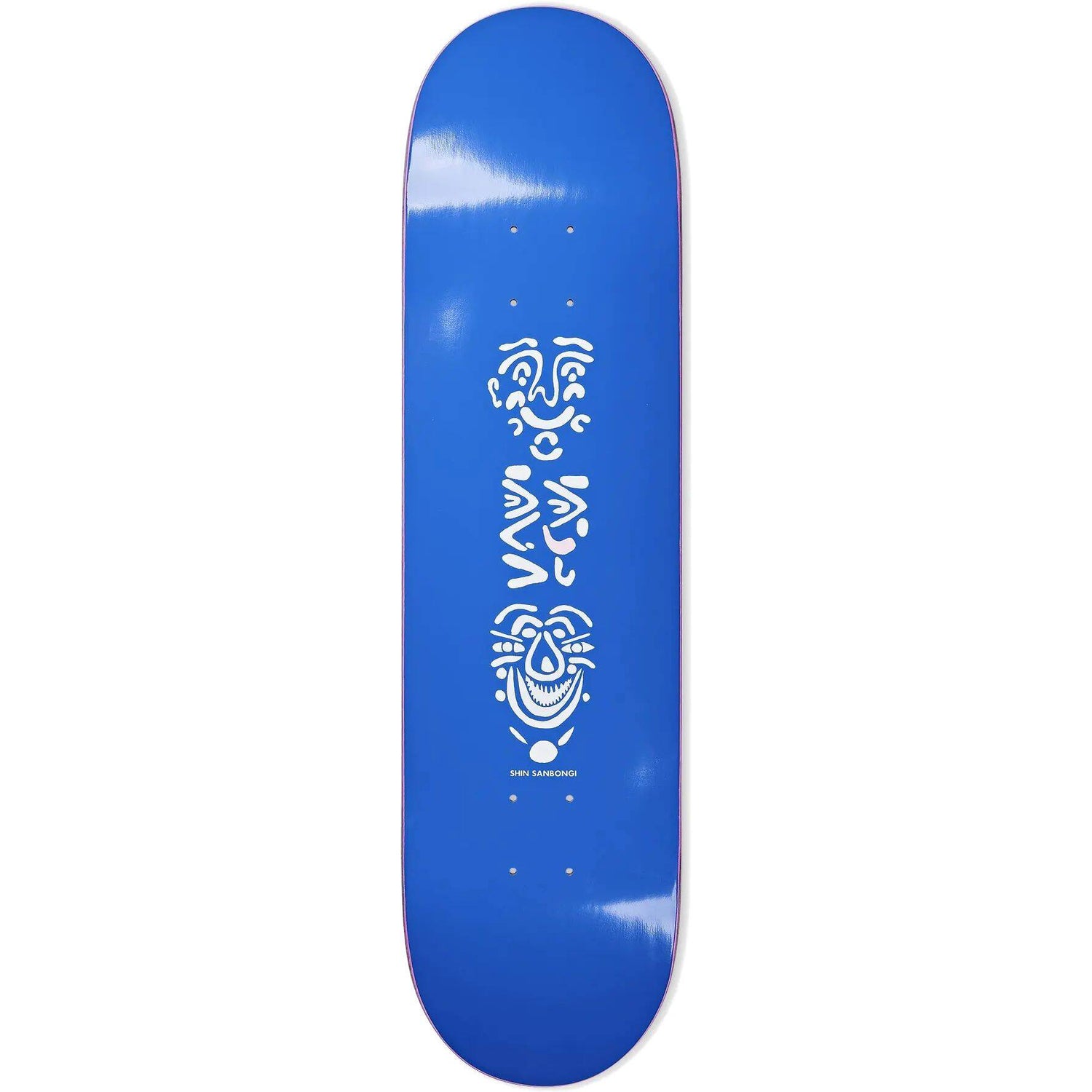 Polar Shin Sanbongi Faces Skateboard Deck - Blue 8.5''