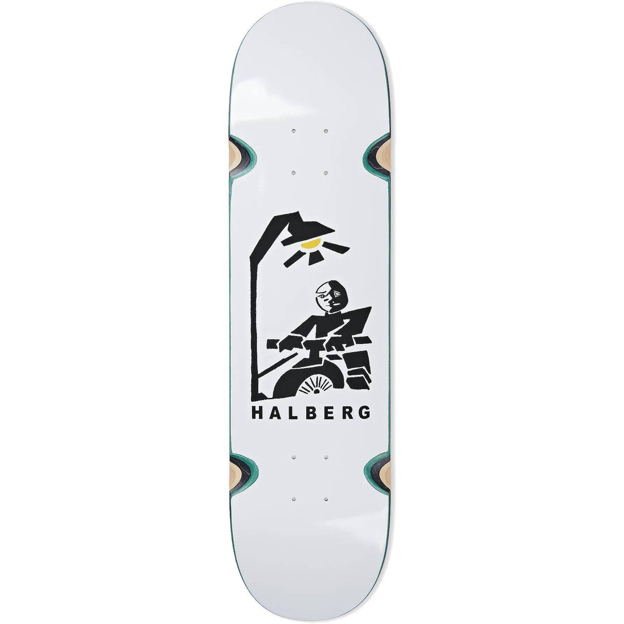 Polar Hjalte Halberg Insomnia (Wheel Well) Skateboard Deck - White 8.25''