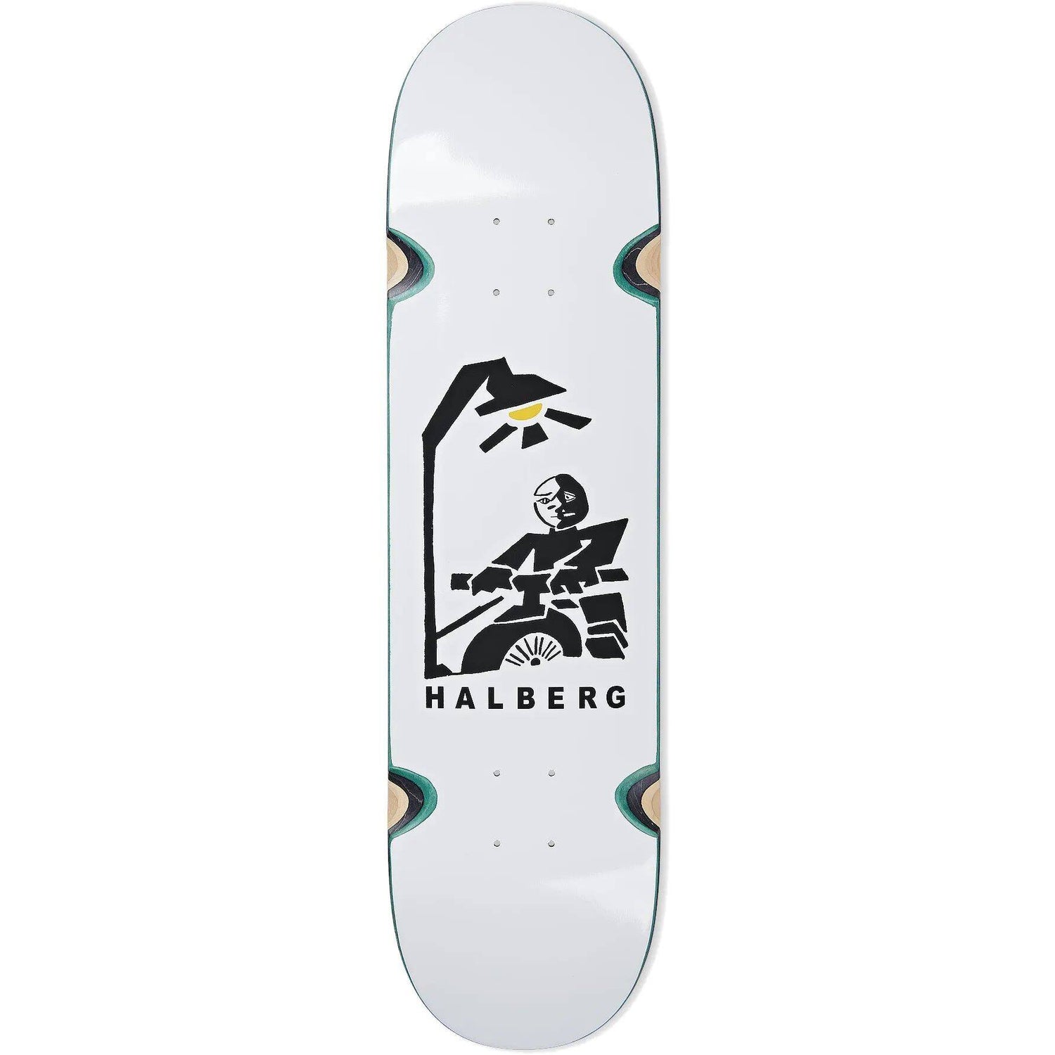 Polar Hjalte Halberg Insomnia (Wheel Well) Skateboard Deck - White 8.25''