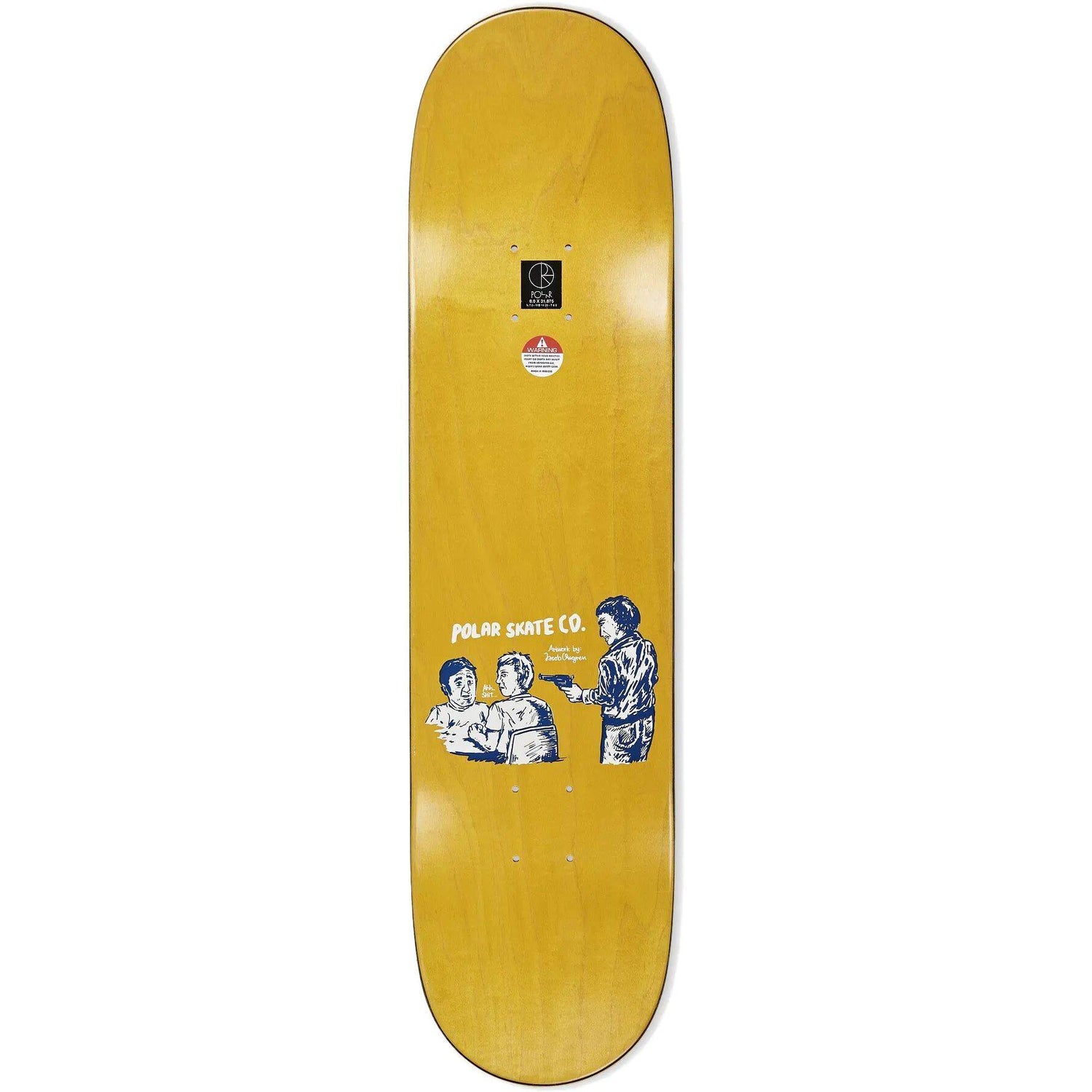 Polar Paul Grund Cold Streak Skateboard Deck - Green 8.0''
