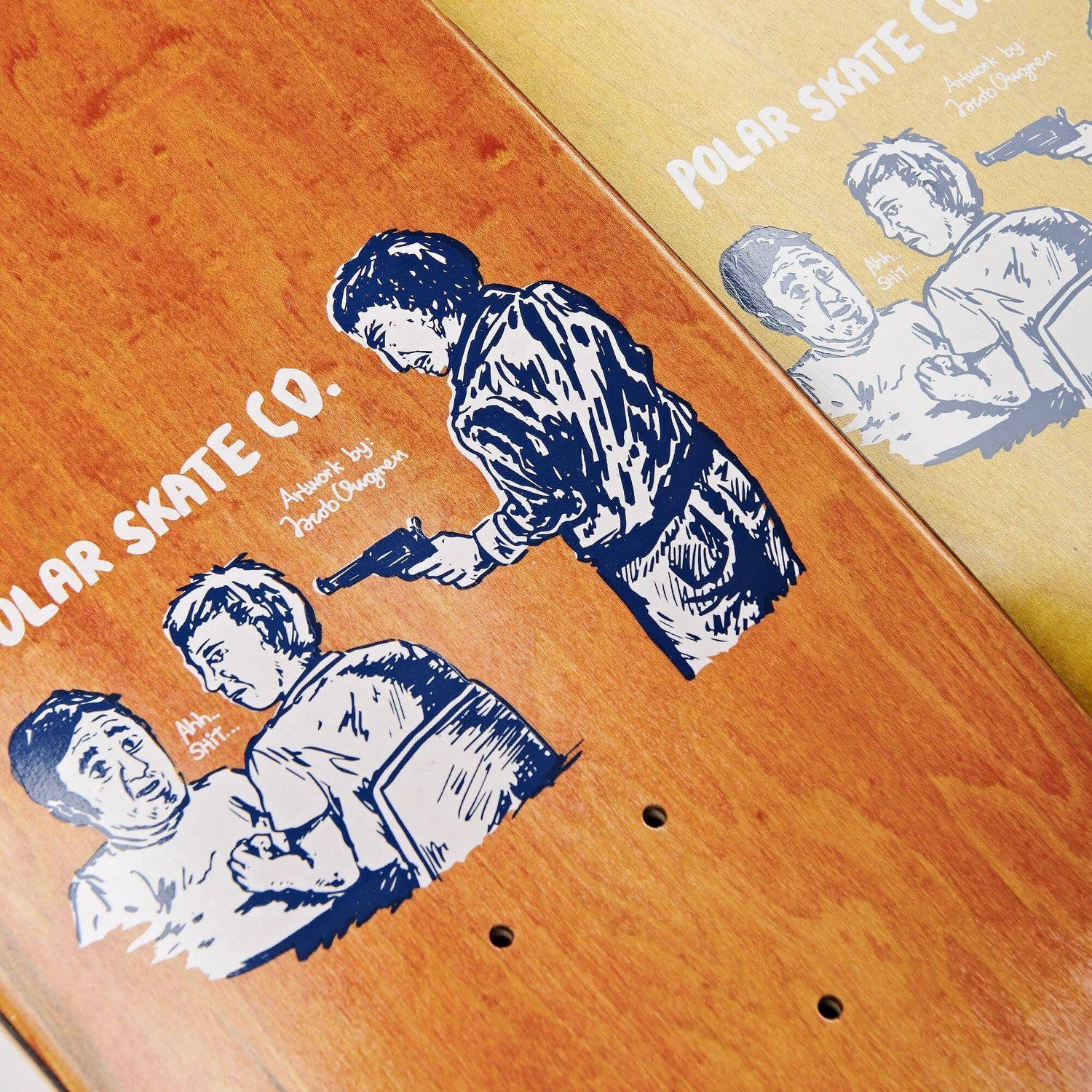 Polar Paul Grund Cold Streak Skateboard Deck - Green 8.0''