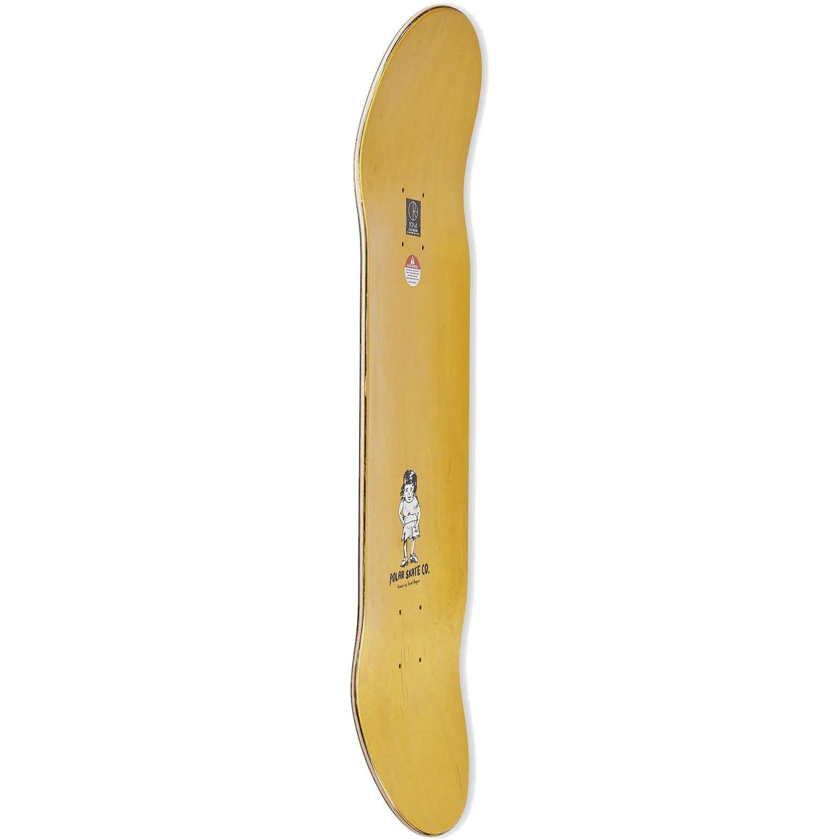 Polar Nick Bosserio Year 2020 Skateboard Deck - Yellow 8.5''