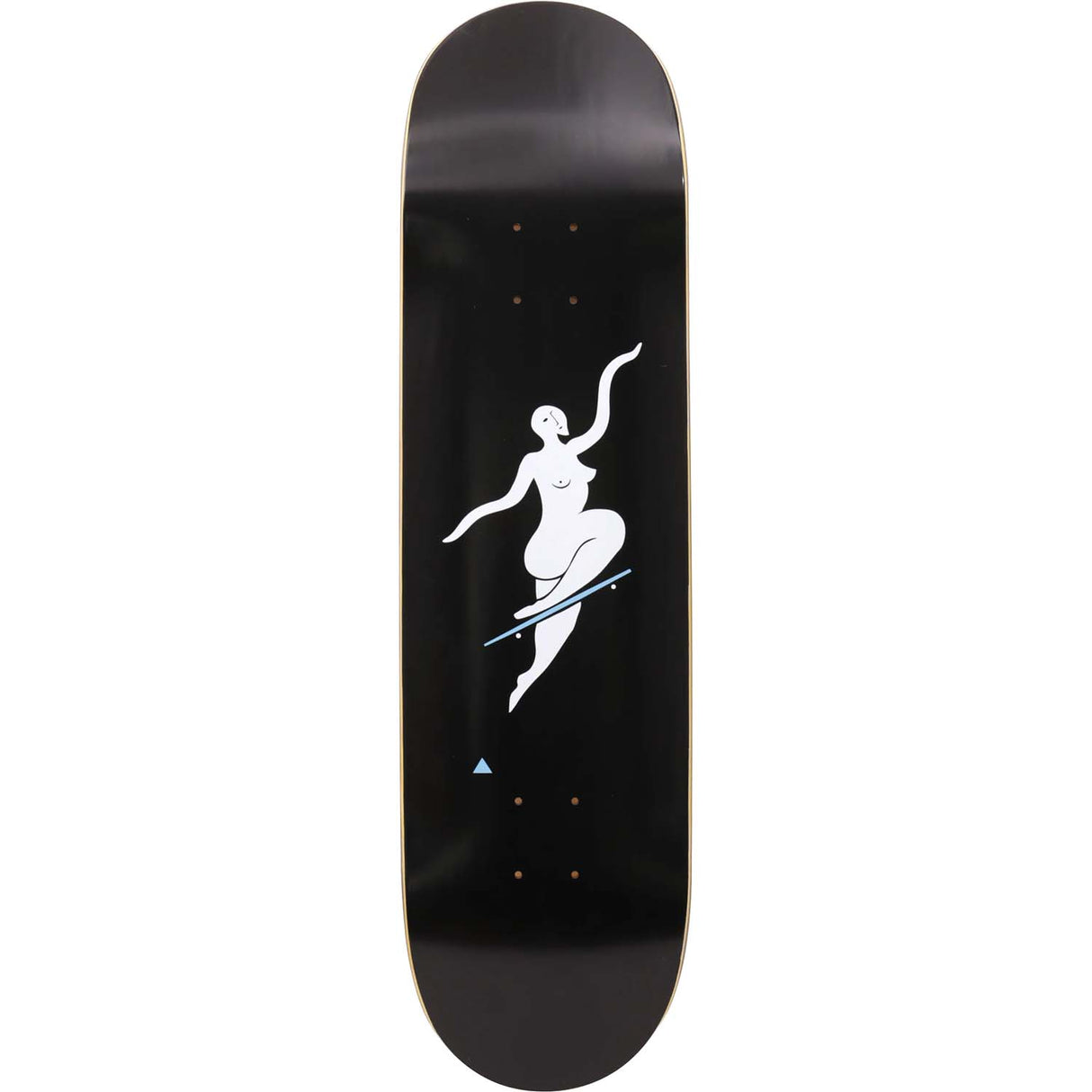 Polar No Complies Forever Skateboard Deck - Black 8.5"